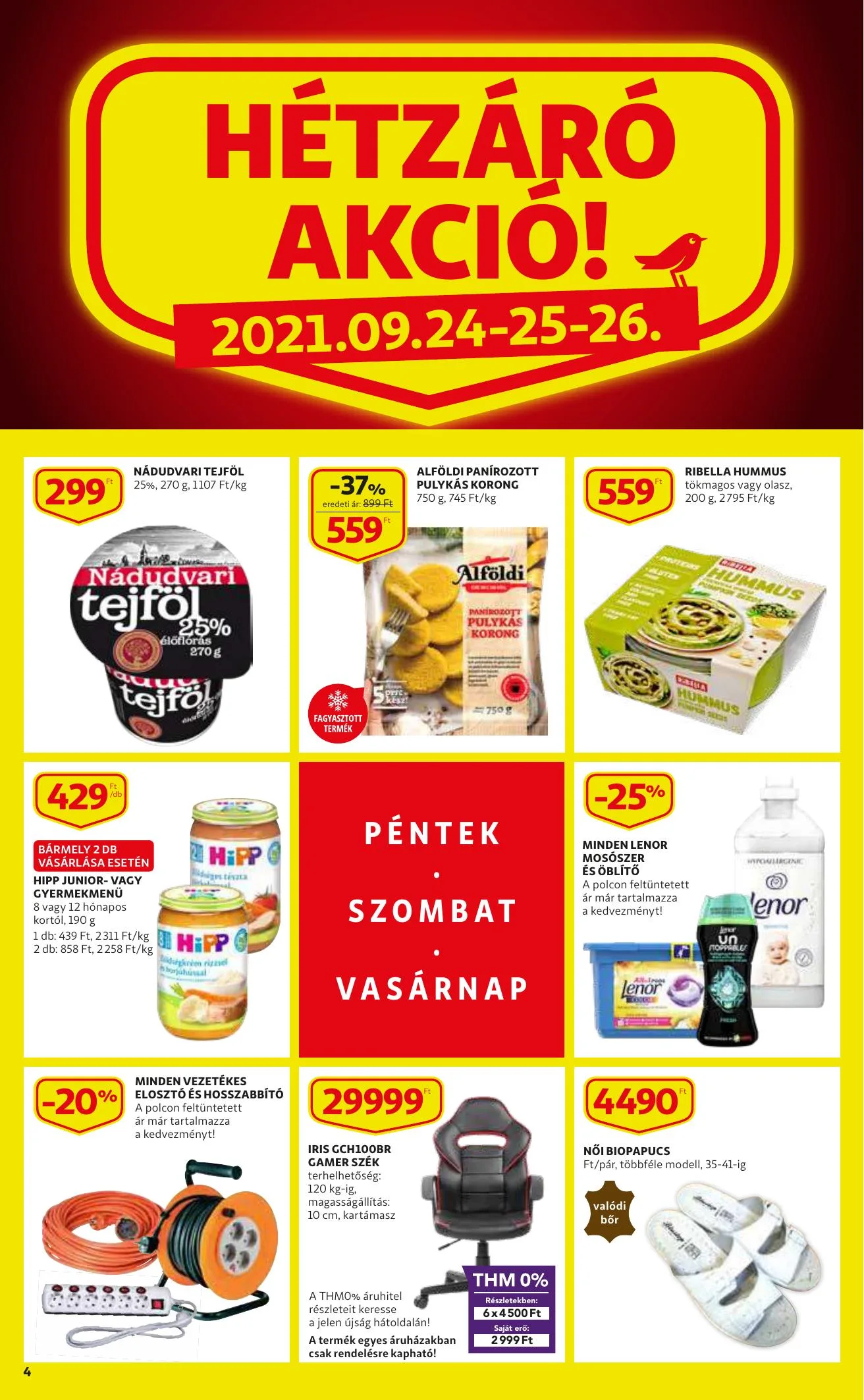 Auchan akciós újság 09.23–09.29 – 4. oldal