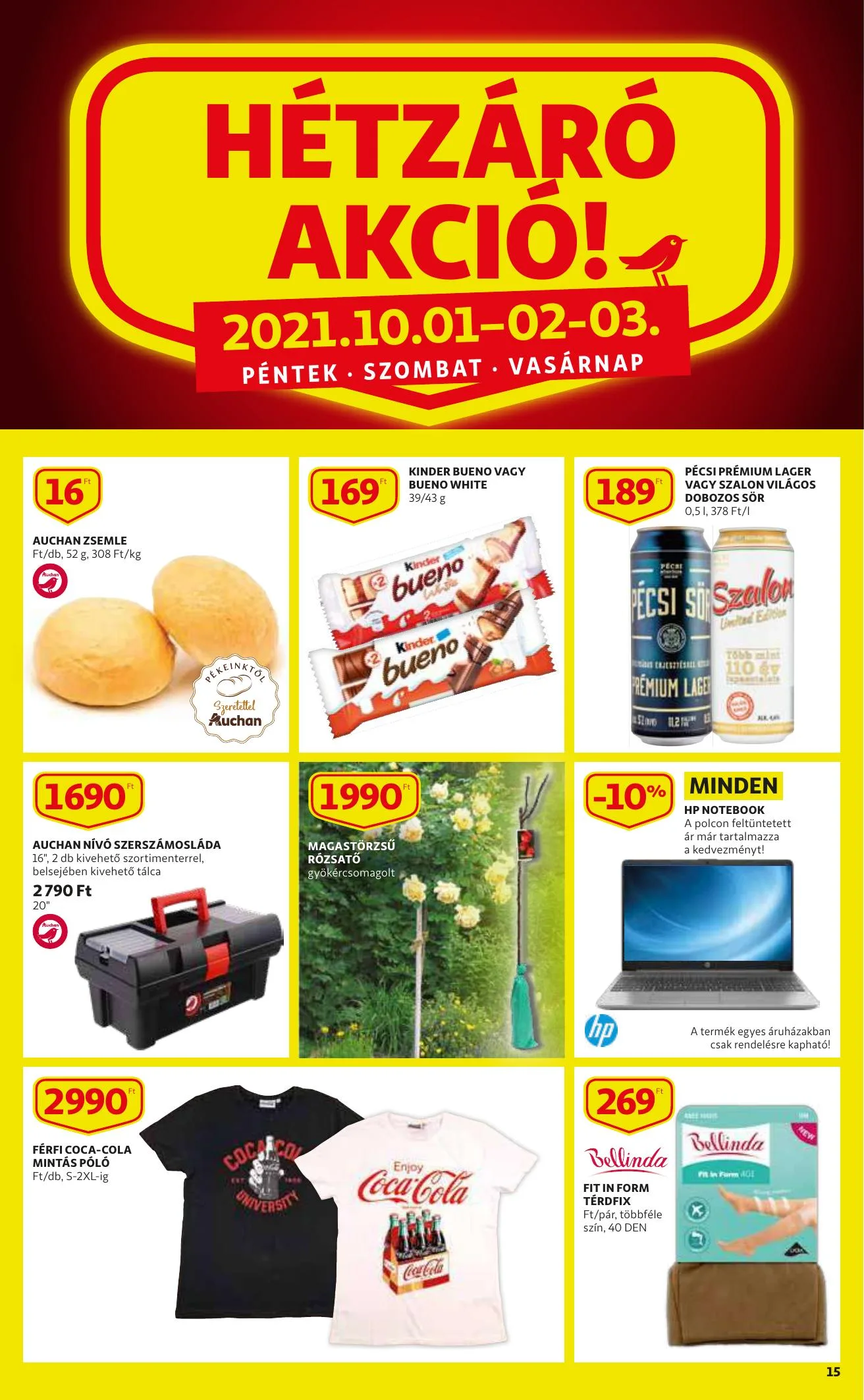 Auchan akciós újság 09.30–10.06 – 15. oldal