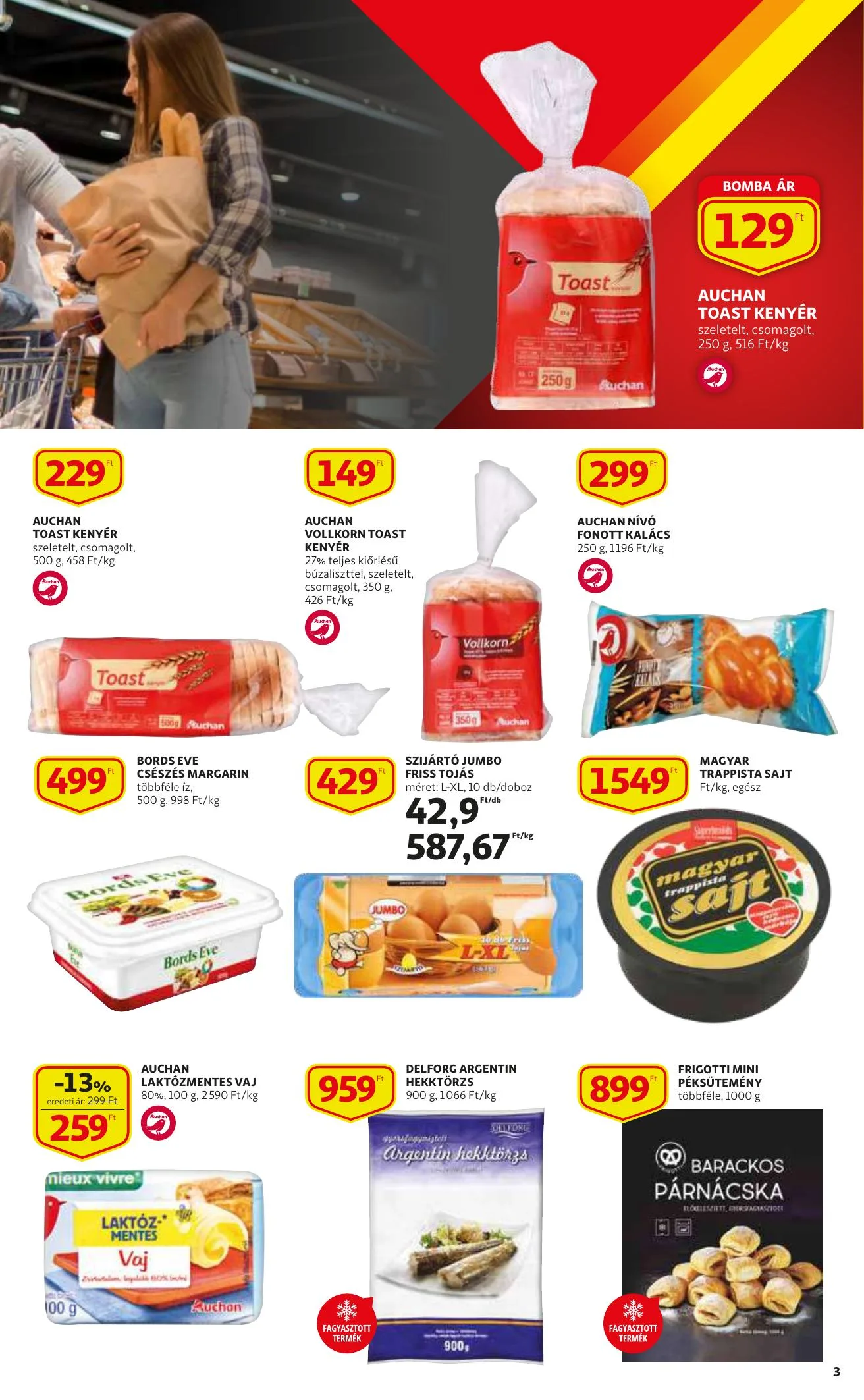 Auchan akciós újság 09.30–10.06 – 3. oldal