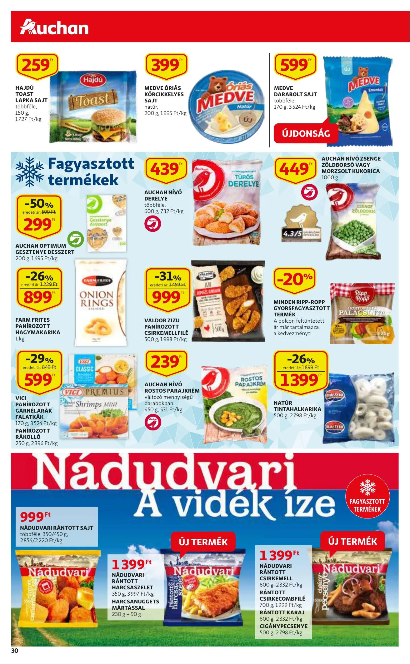 Auchan akciós újság 09.30–10.06 – 30. oldal