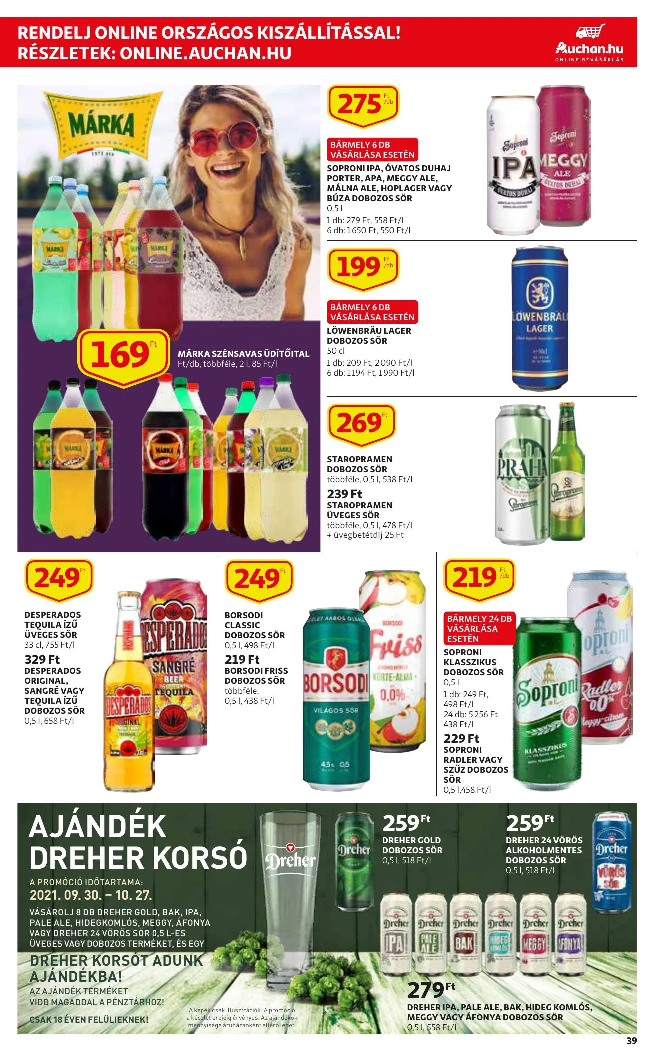 Auchan akciós újság 09.30–10.06 – 39. oldal