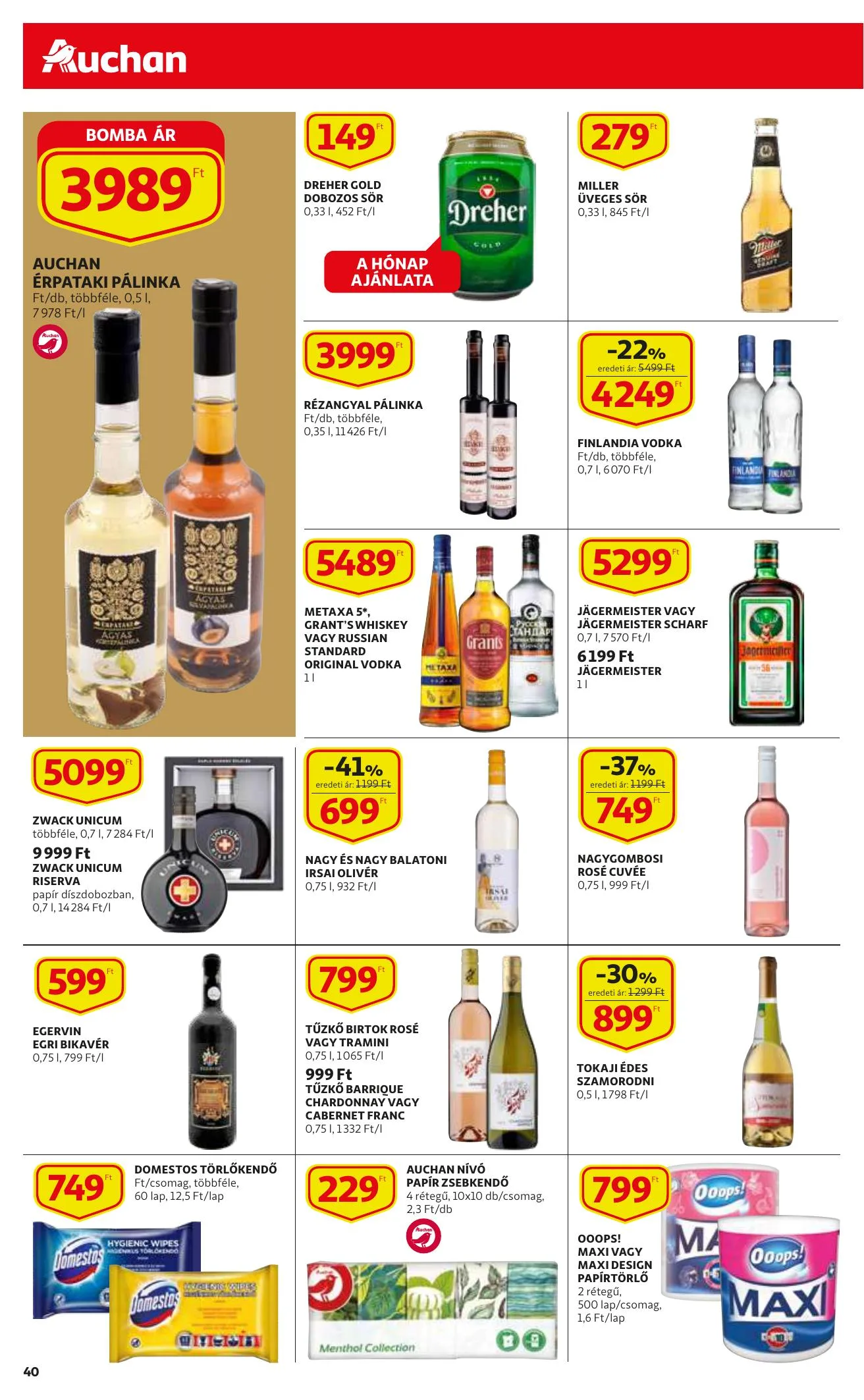 Auchan akciós újság 09.30–10.06 – 40. oldal