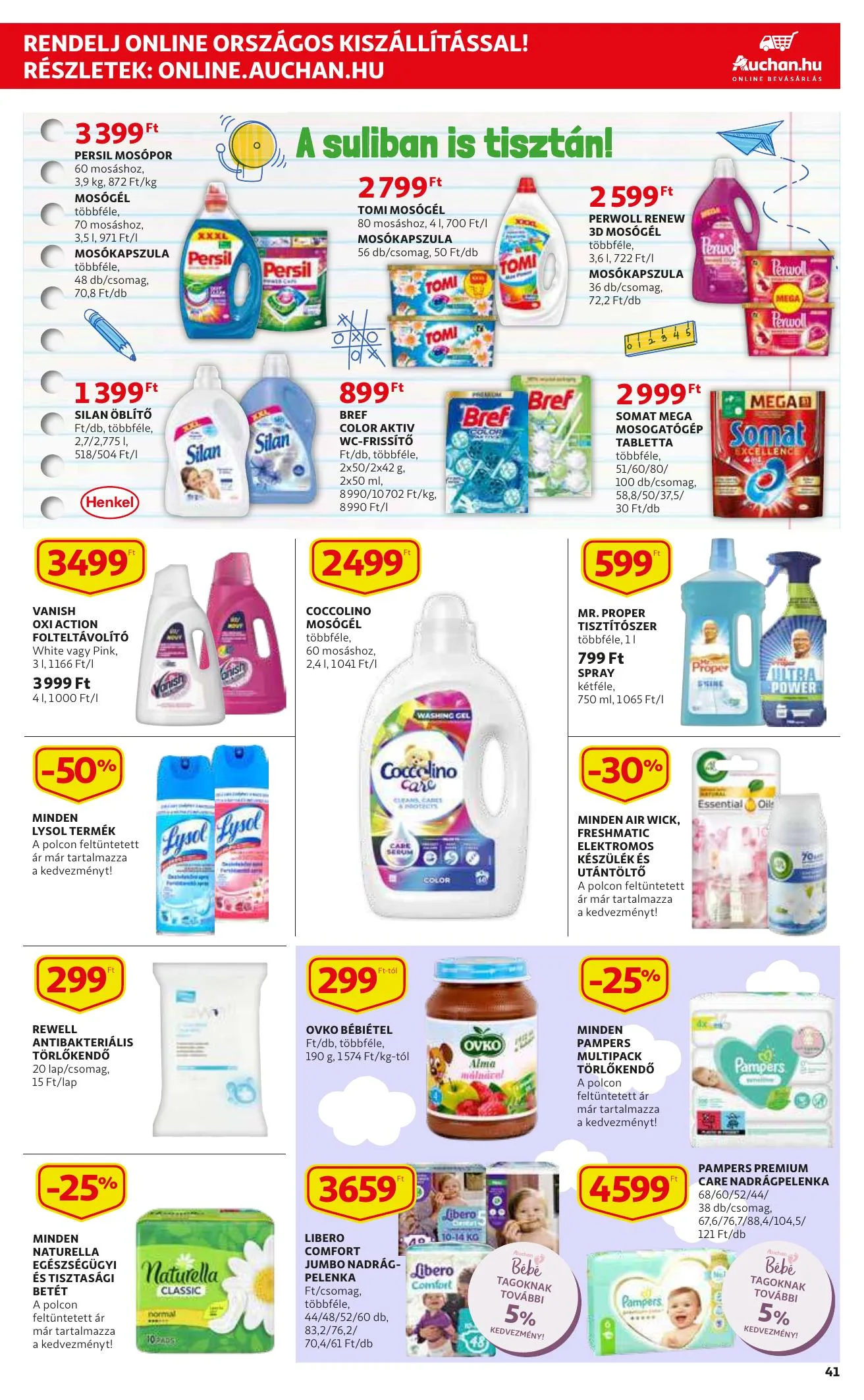 Auchan akciós újság 09.30–10.06 – 41. oldal