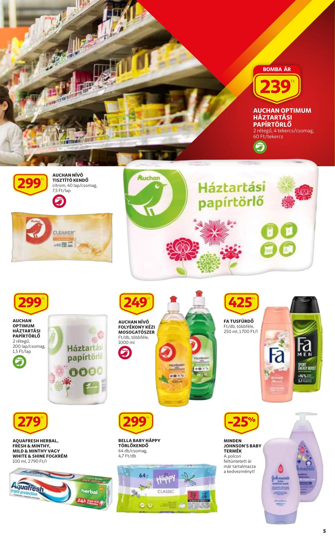 Auchan akciós újság 09.30–10.06 – 5. oldal