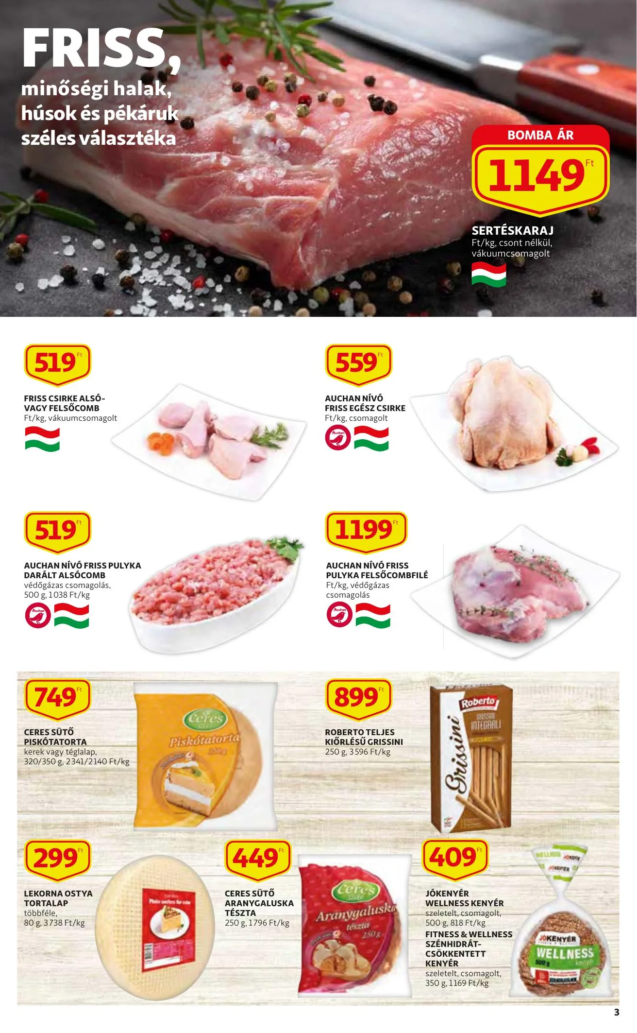 Auchan akciós újság 12.02–12.08 – 3. oldal