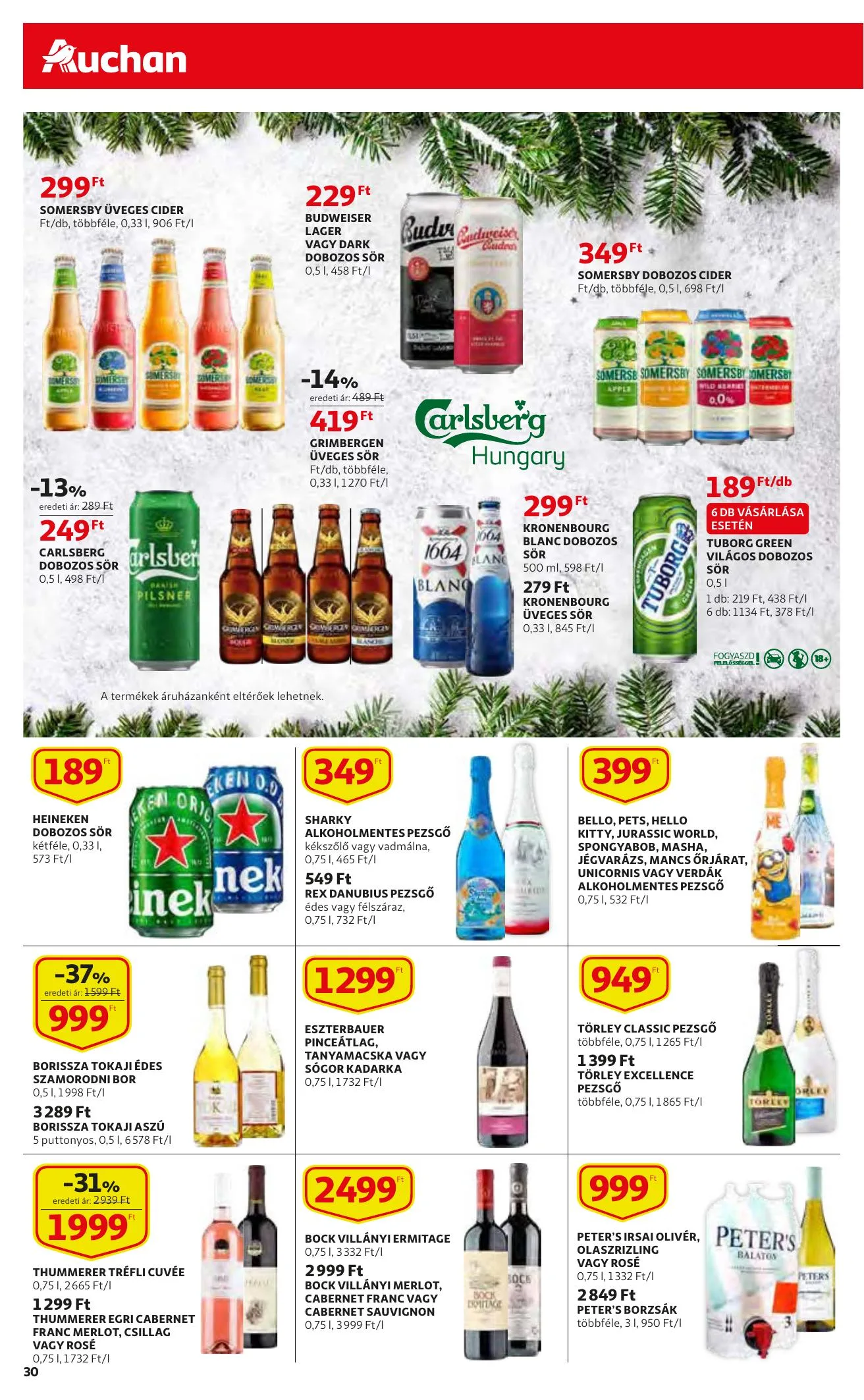 Auchan akciós újság 12.02–12.08 – 30. oldal