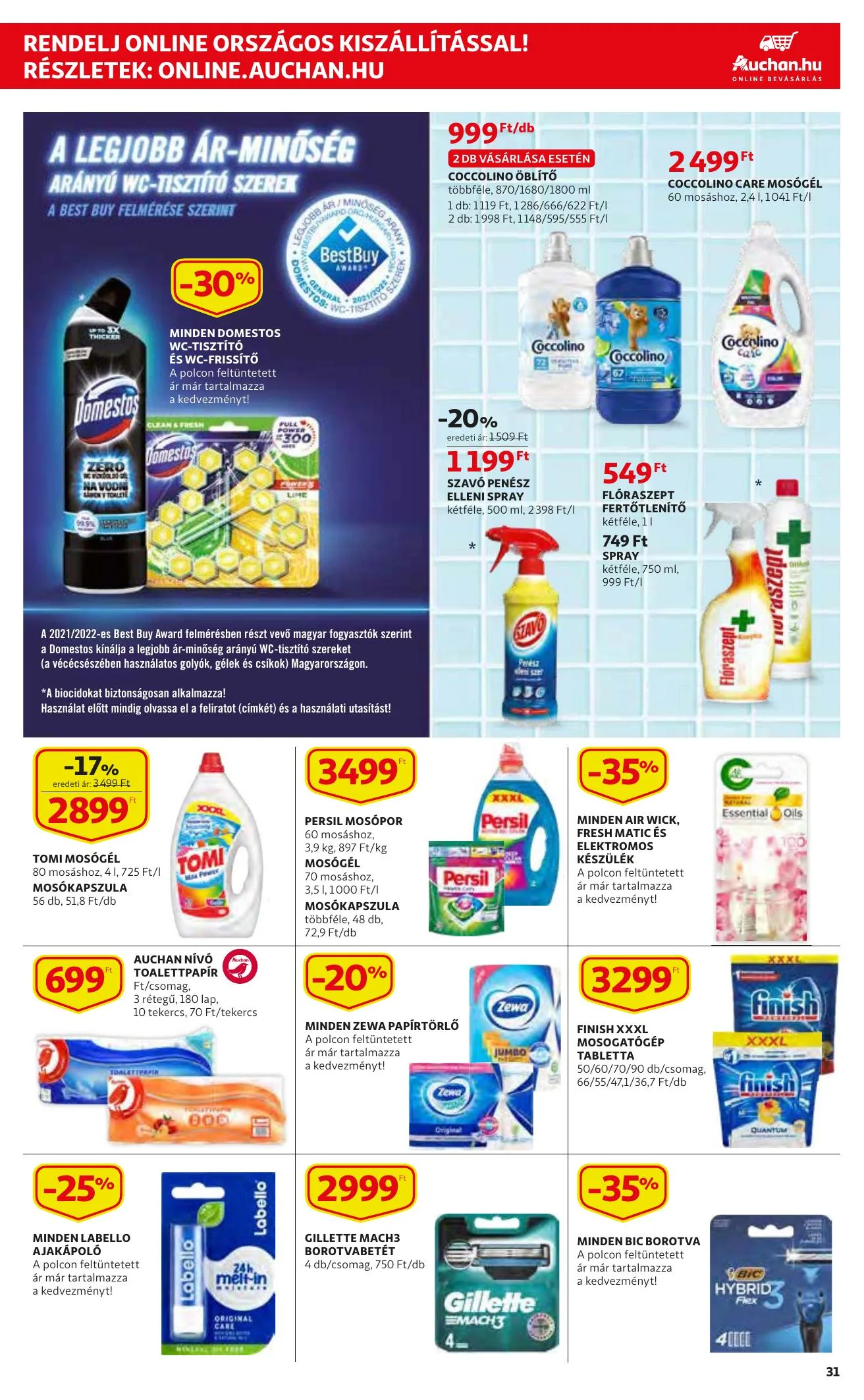 Auchan akciós újság 12.02–12.08 – 31. oldal