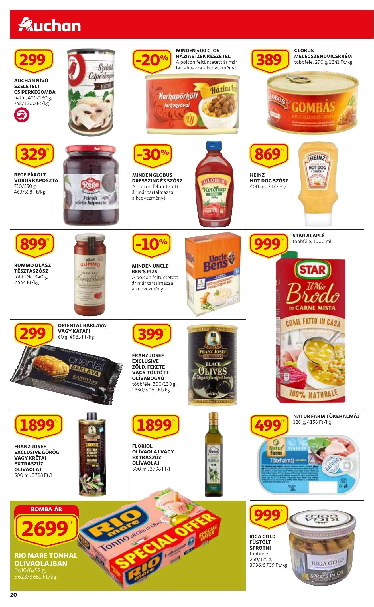 Auchan akciós újság 12.09–12.15 – 20. oldal
