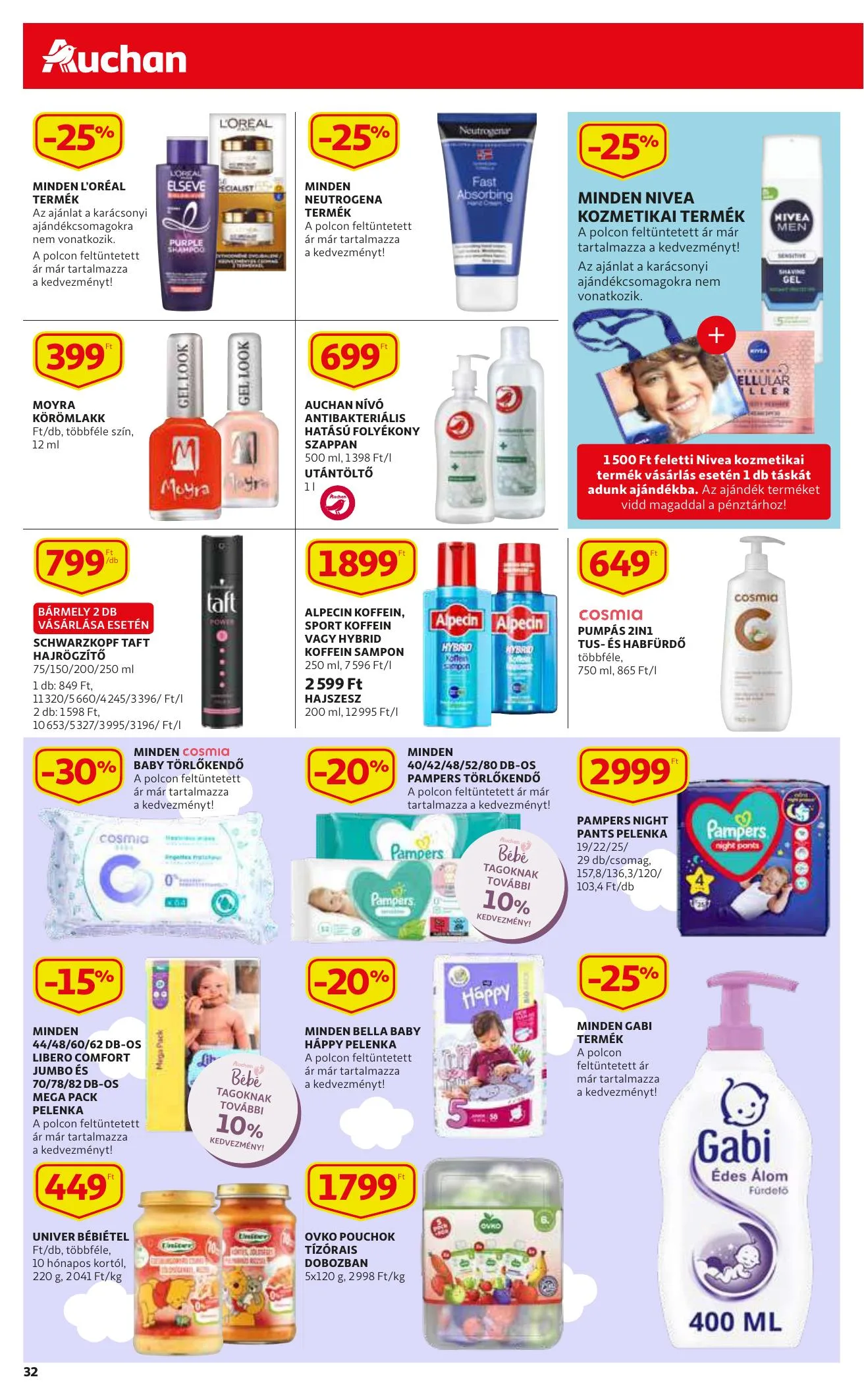 Auchan akciós újság 12.09–12.15 – 32. oldal