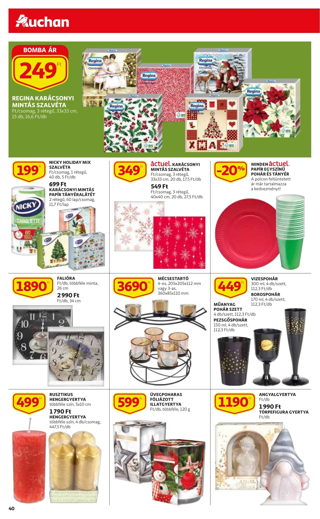 Auchan akciós újság 12.09–12.15 – 40. oldal