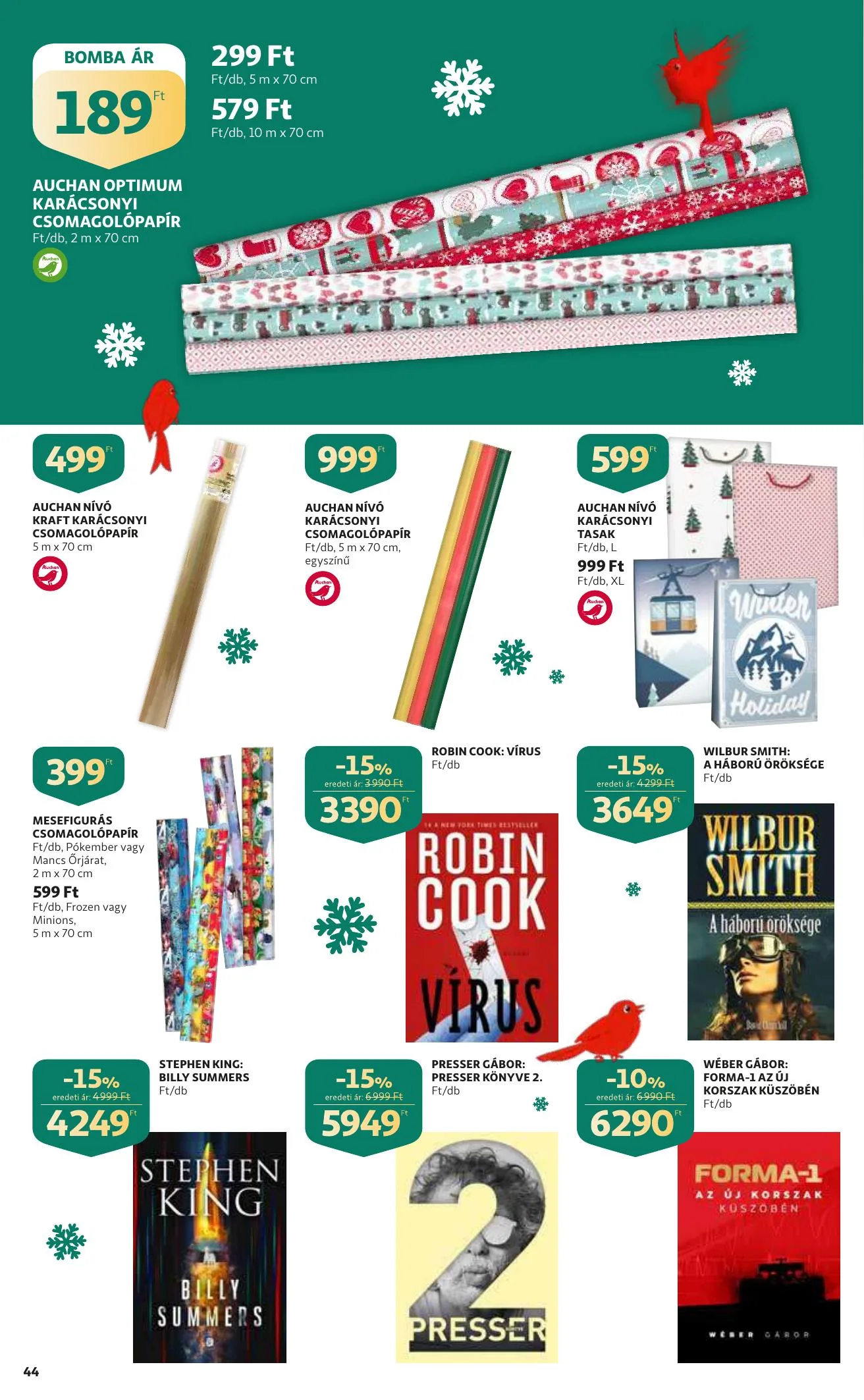 Auchan akciós újság 12.09–12.15 – 44. oldal