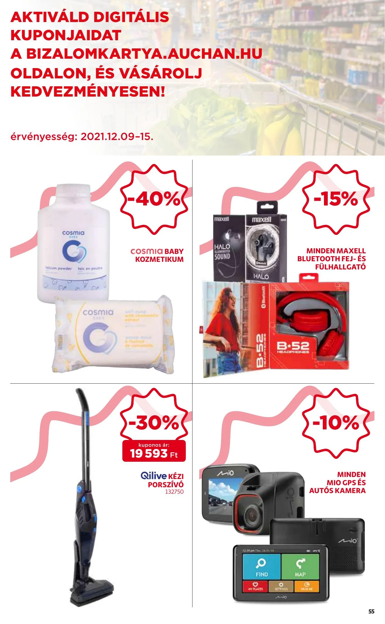 Auchan akciós újság 12.09–12.15 – 55. oldal