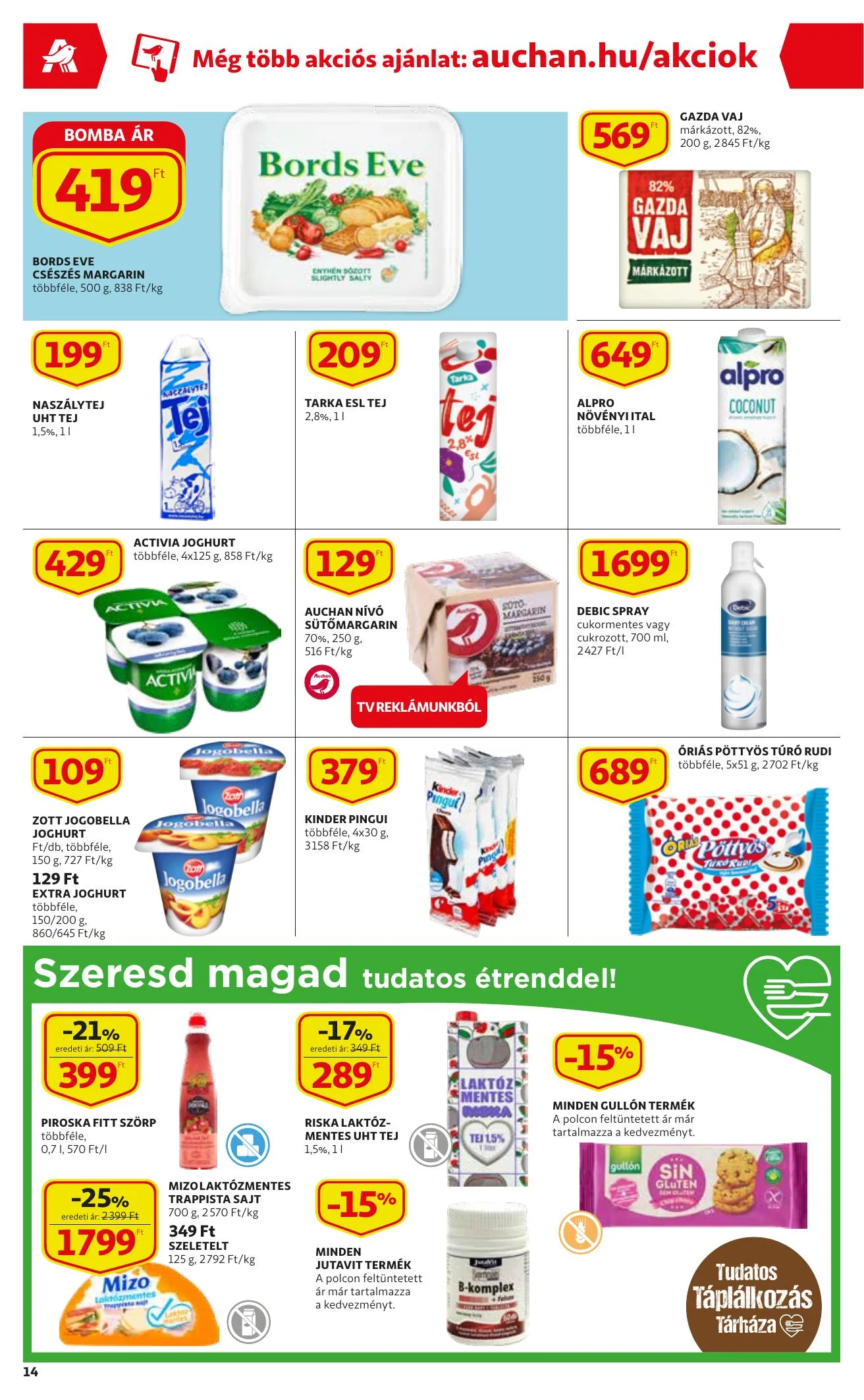 Auchan akciós újság 12.16–12.24 – 14. oldal