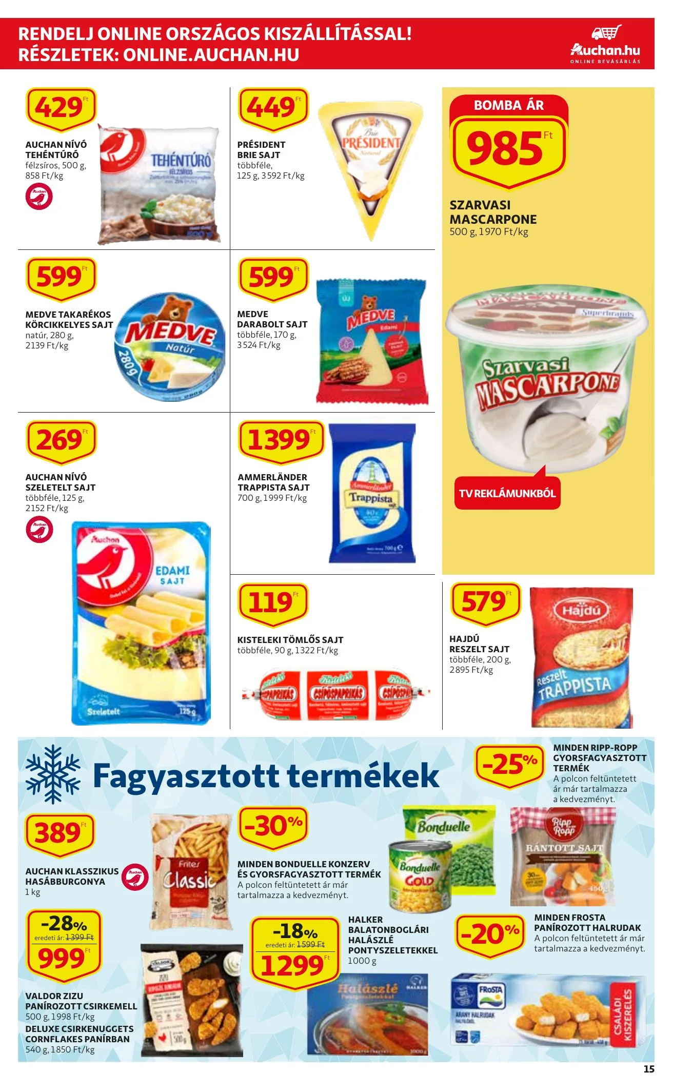 Auchan akciós újság 12.16–12.24 – 15. oldal
