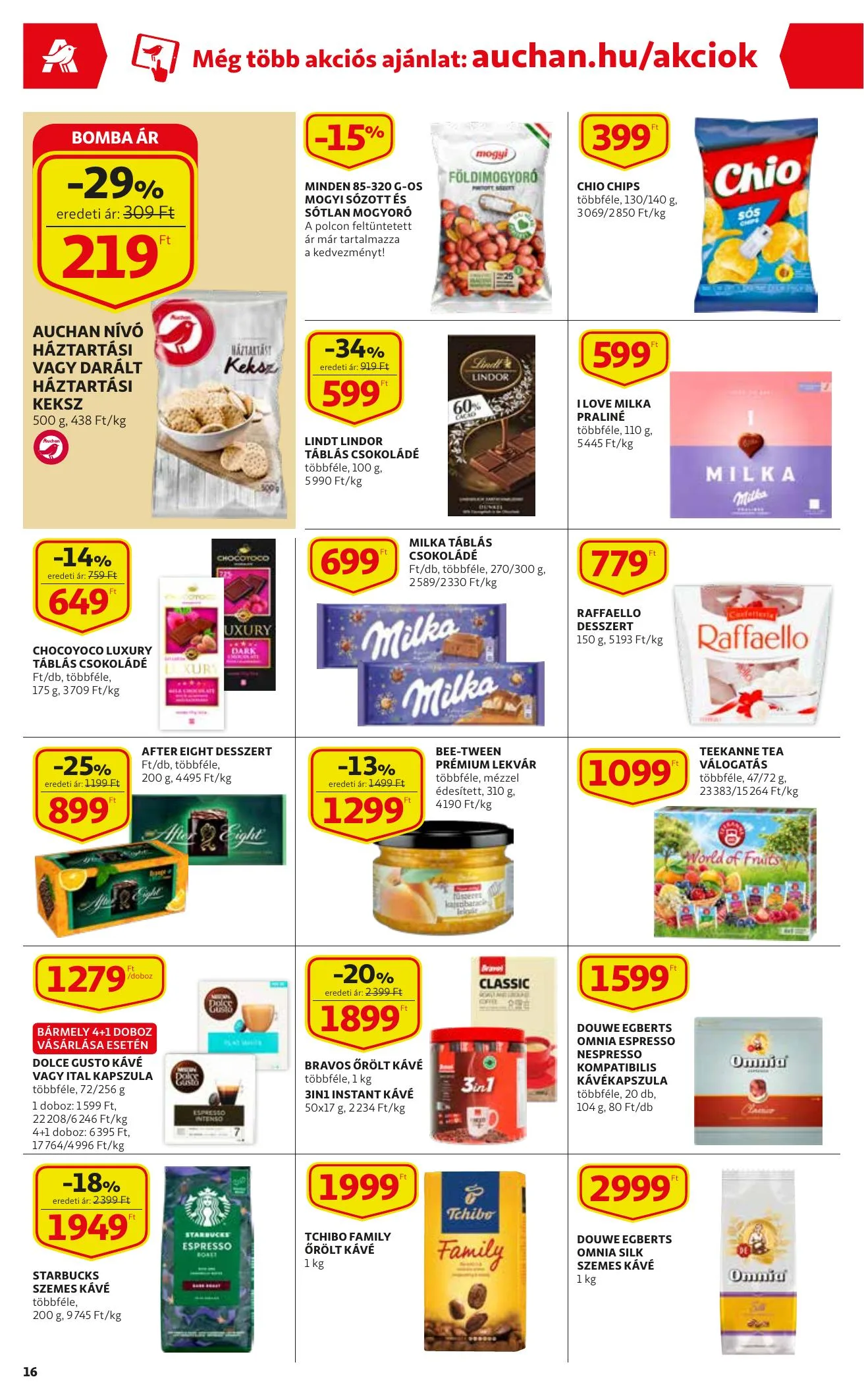 Auchan akciós újság 12.16–12.24 – 16. oldal