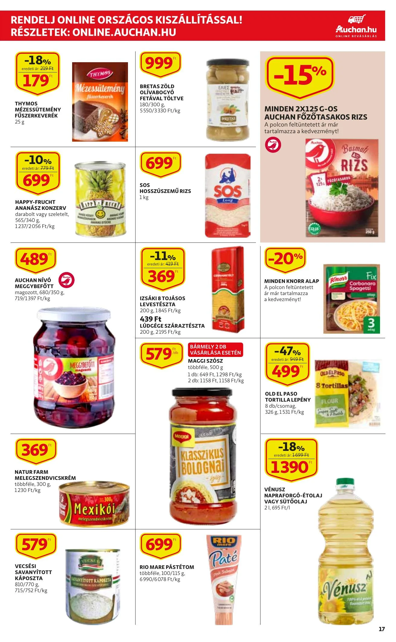 Auchan akciós újság 12.16–12.24 – 17. oldal