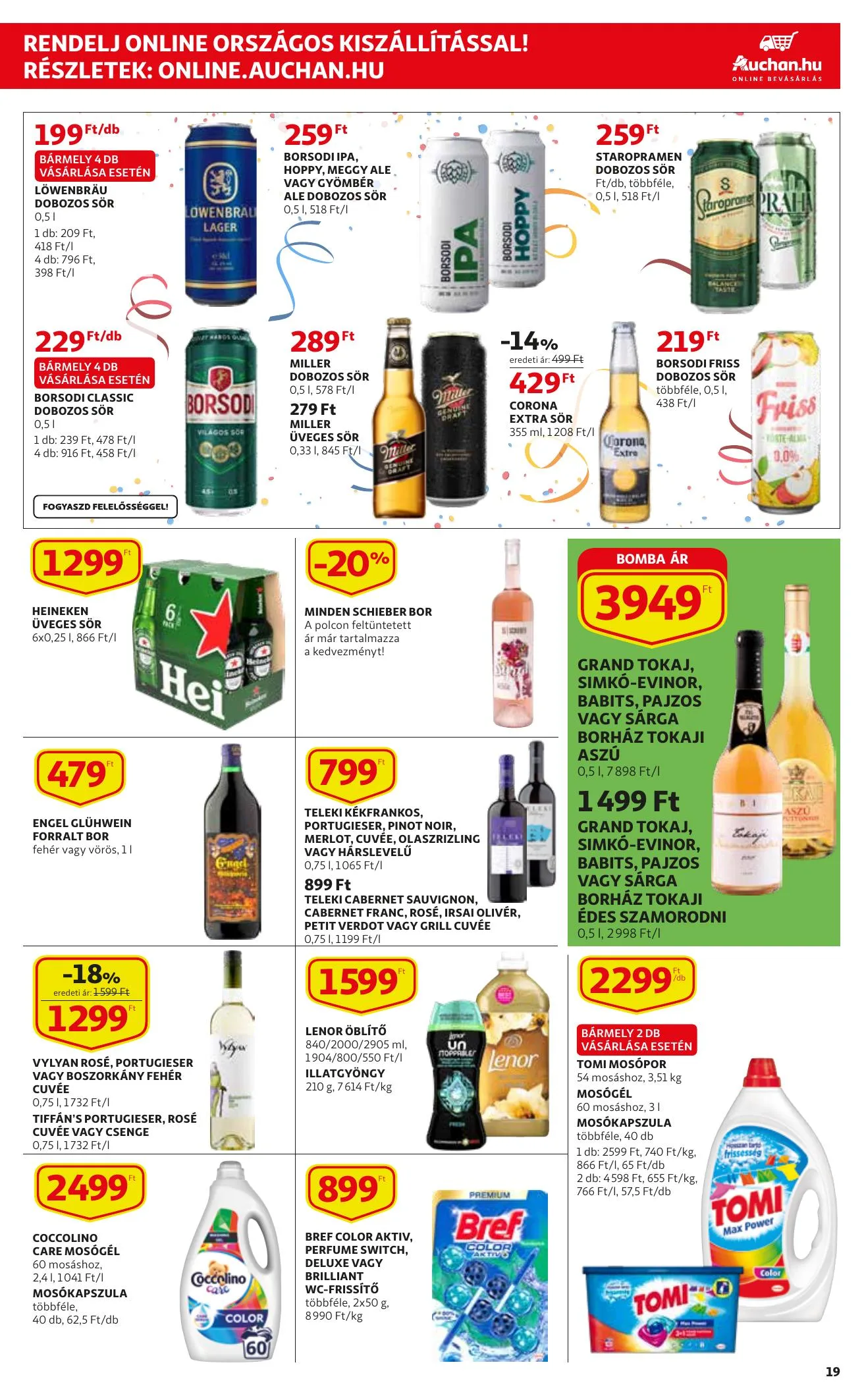Auchan akciós újság 12.16–12.24 – 19. oldal