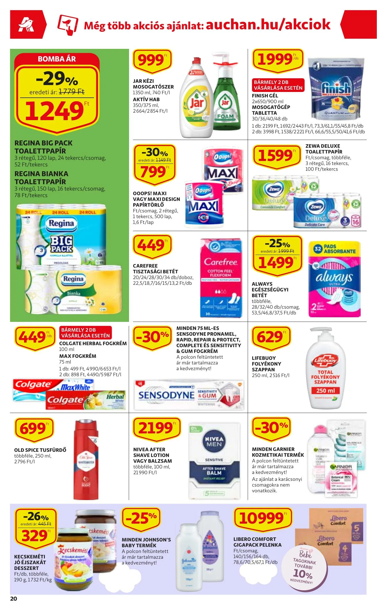 Auchan akciós újság 12.16–12.24 – 20. oldal