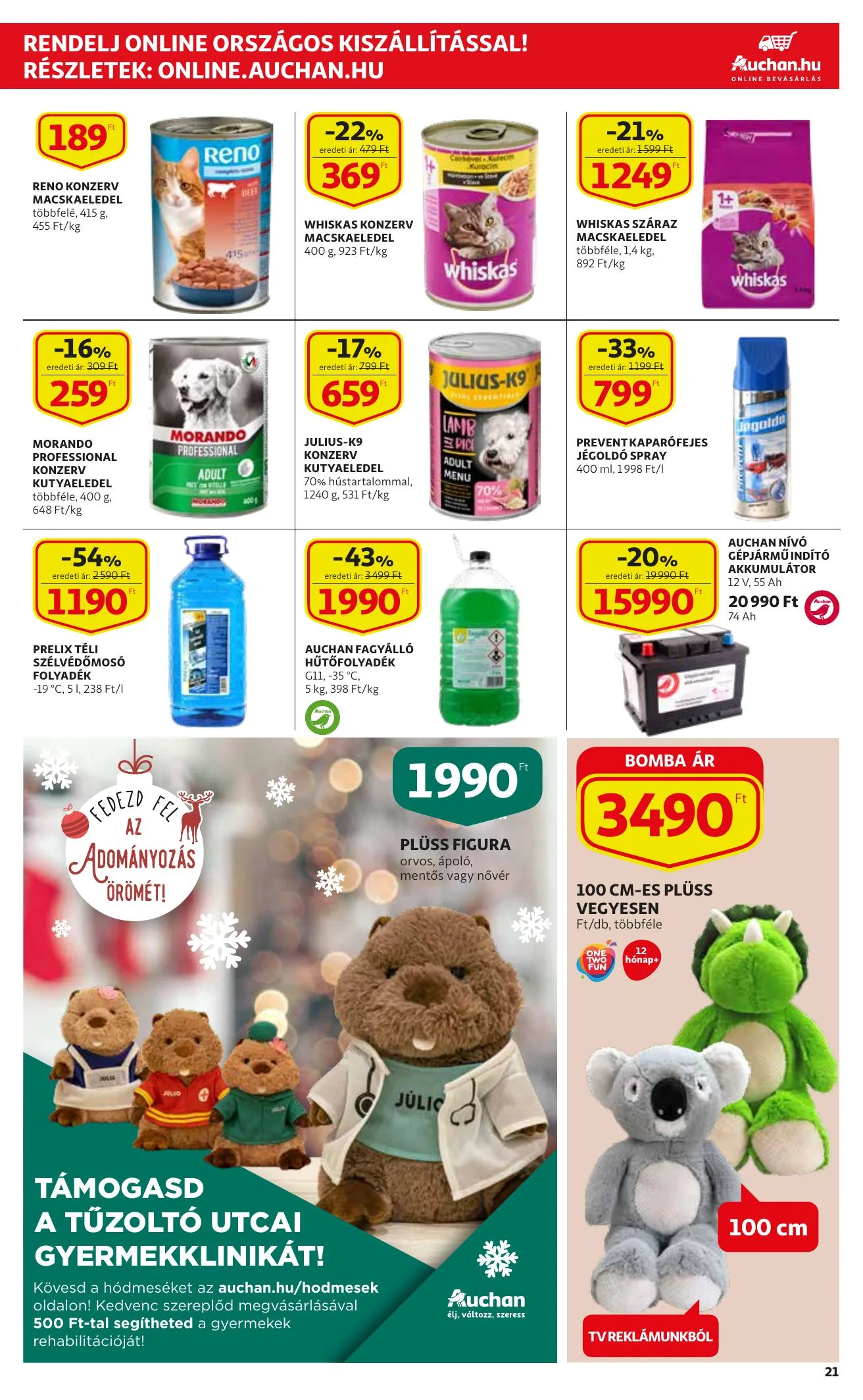 Auchan akciós újság 12.16–12.24 – 21. oldal
