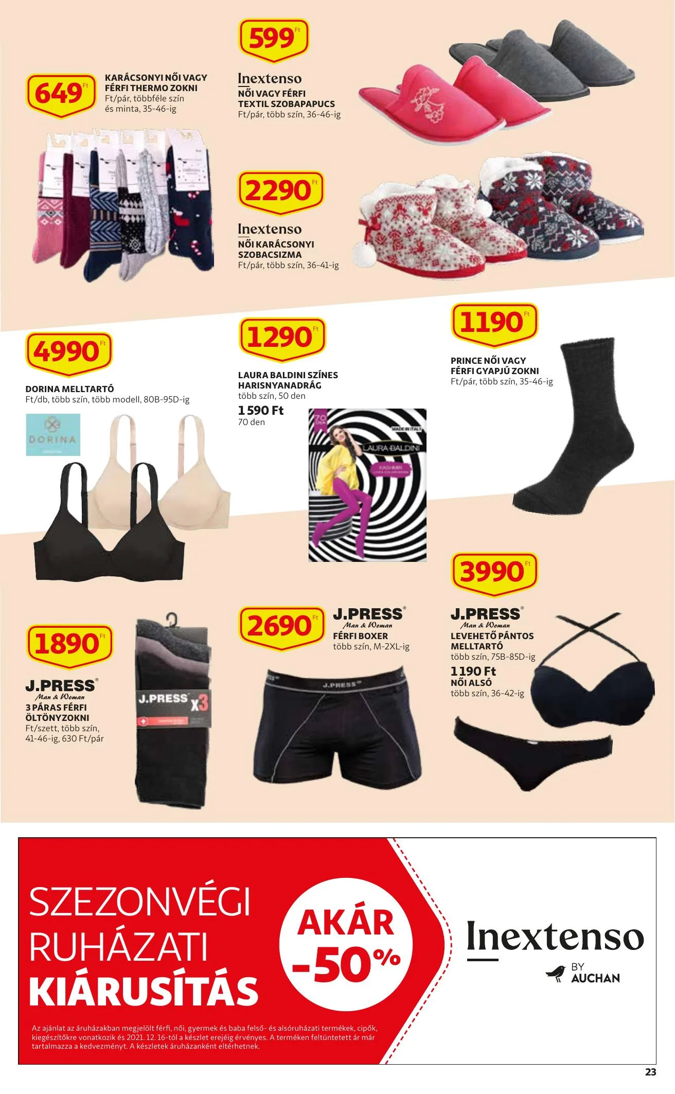Auchan akciós újság 12.16–12.24 – 23. oldal