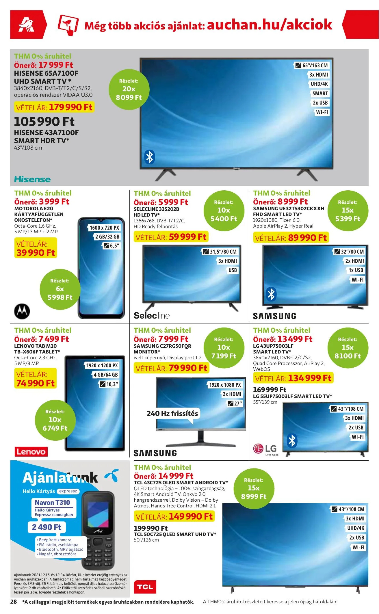 Auchan akciós újság 12.16–12.24 – 28. oldal