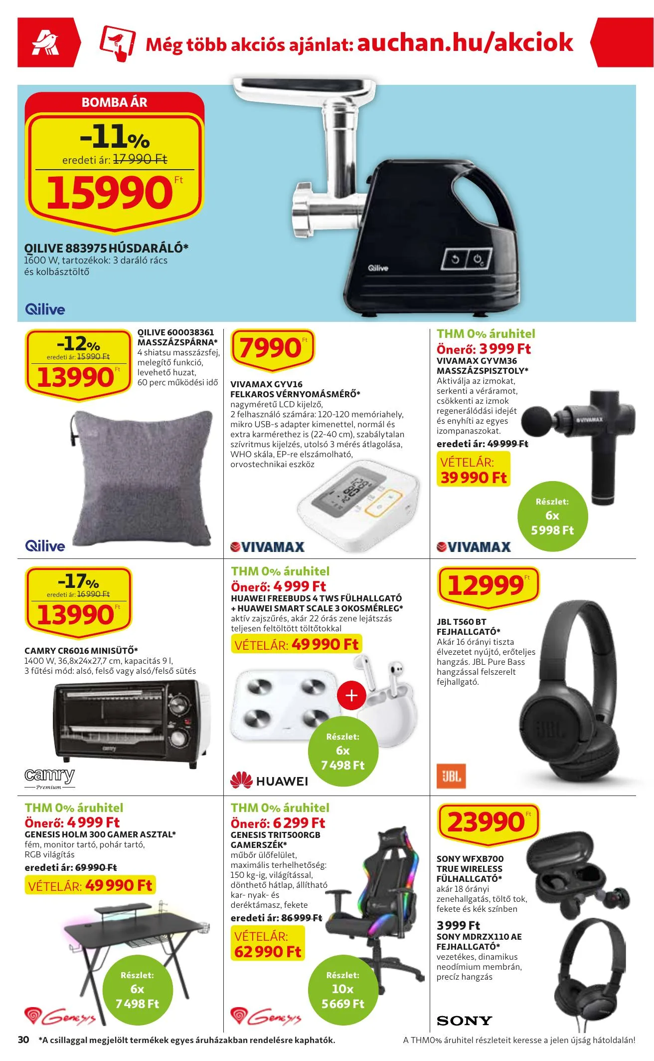 Auchan akciós újság 12.16–12.24 – 30. oldal