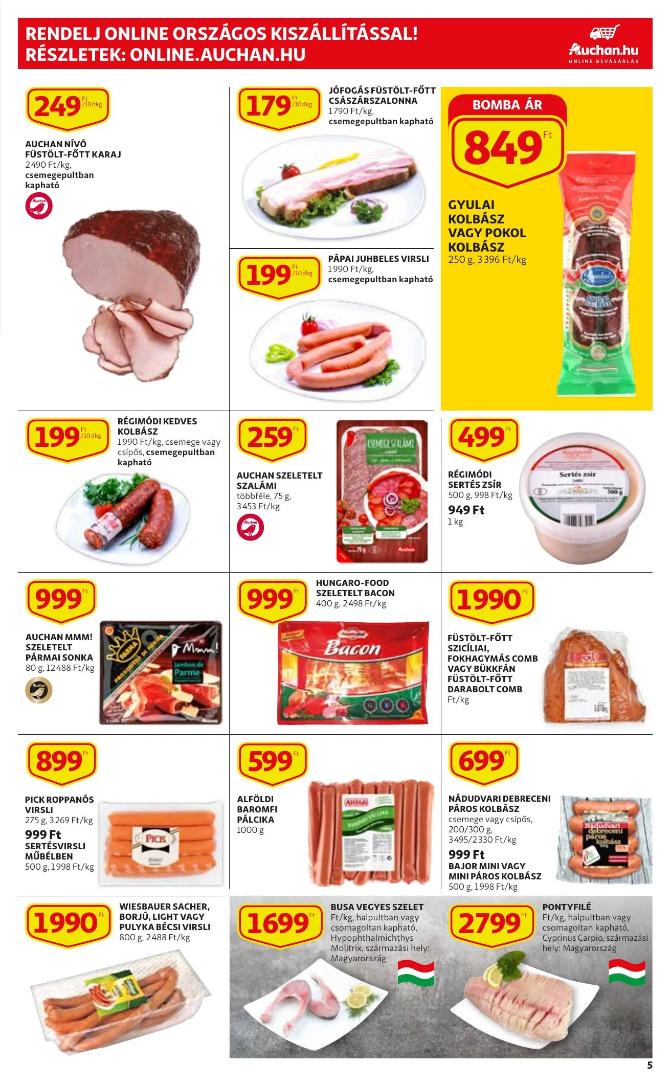 Auchan akciós újság 12.16–12.24 – 5. oldal