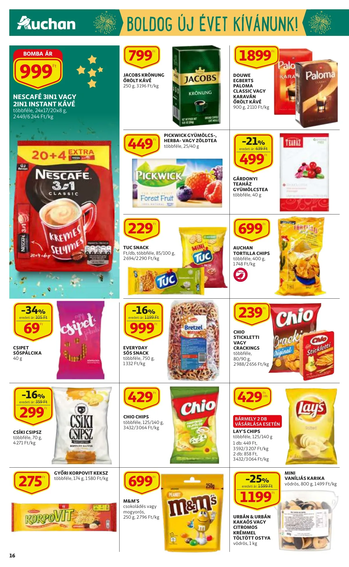 Auchan akciós újság 12.27–12.27 – 16. oldal