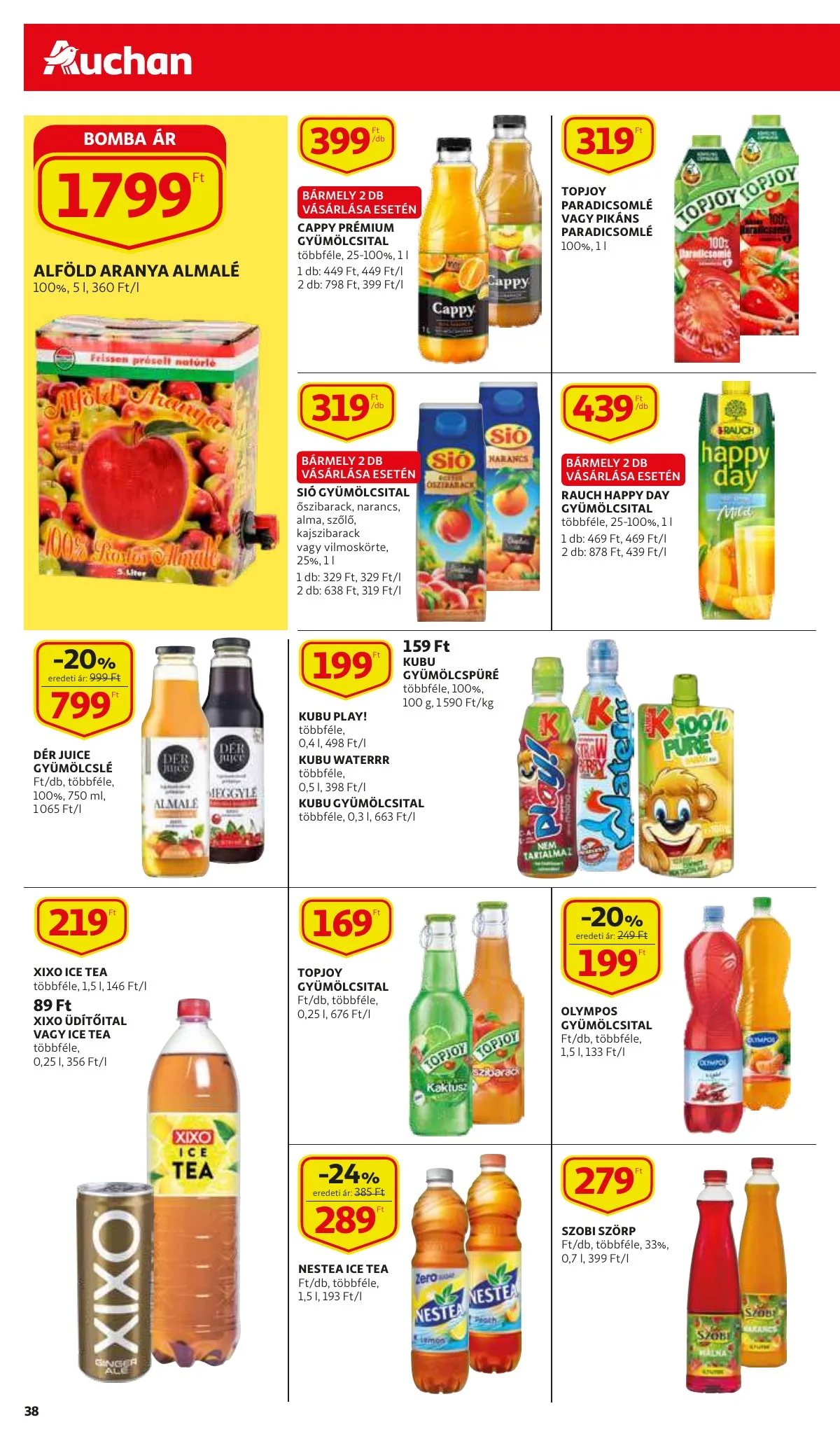 Auchan akciós újság 01.06–01.06 – 38. oldal