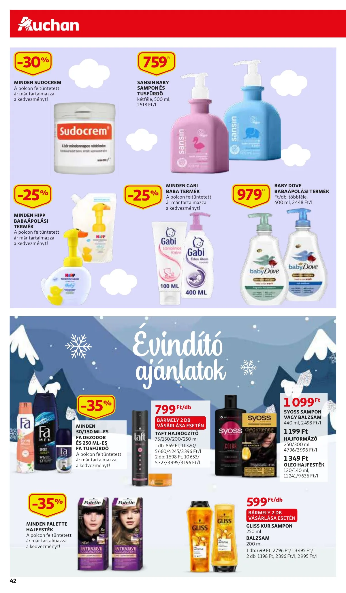 Auchan akciós újság 01.06–01.06 – 42. oldal