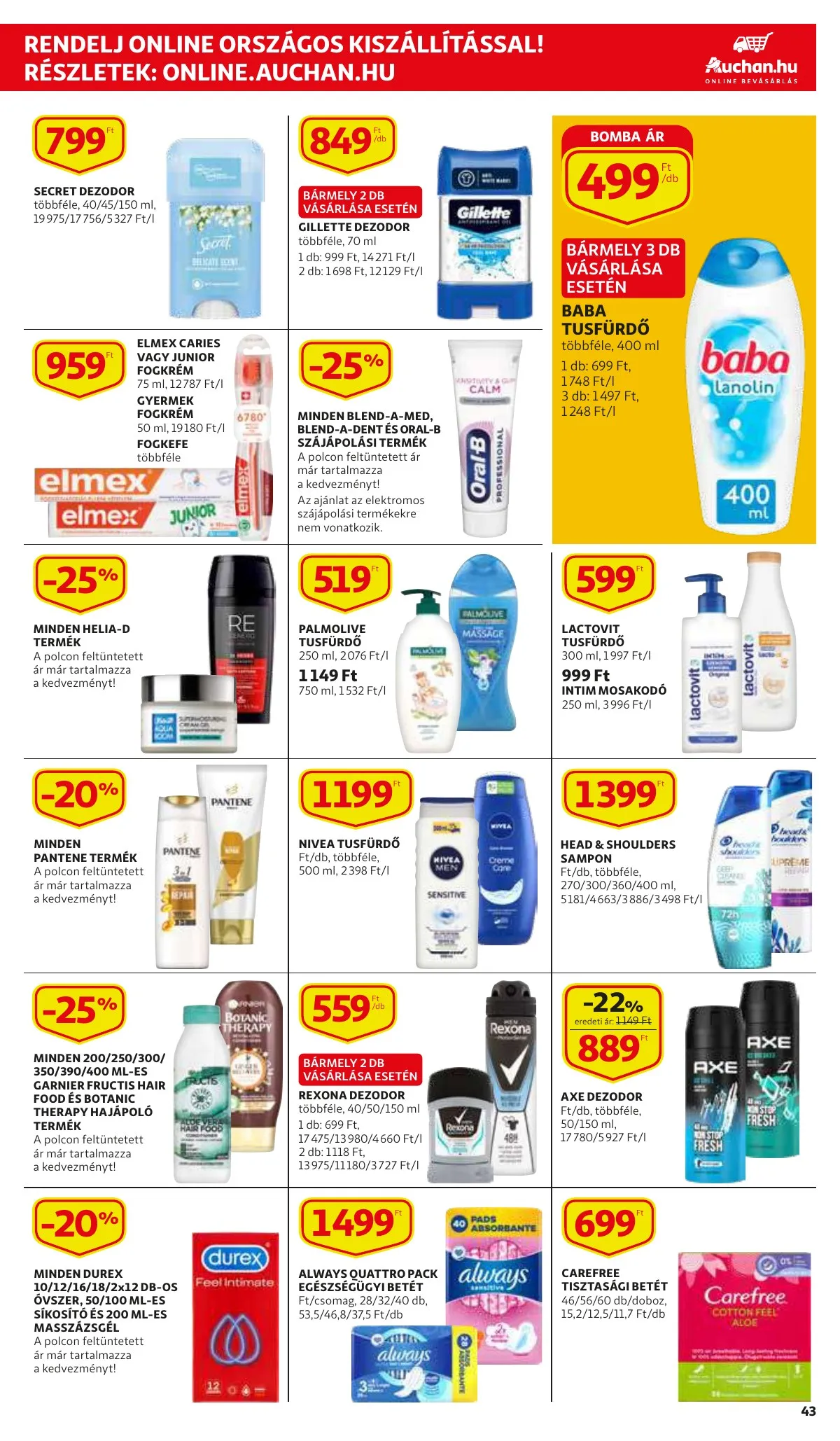 Auchan akciós újság 01.06–01.06 – 43. oldal