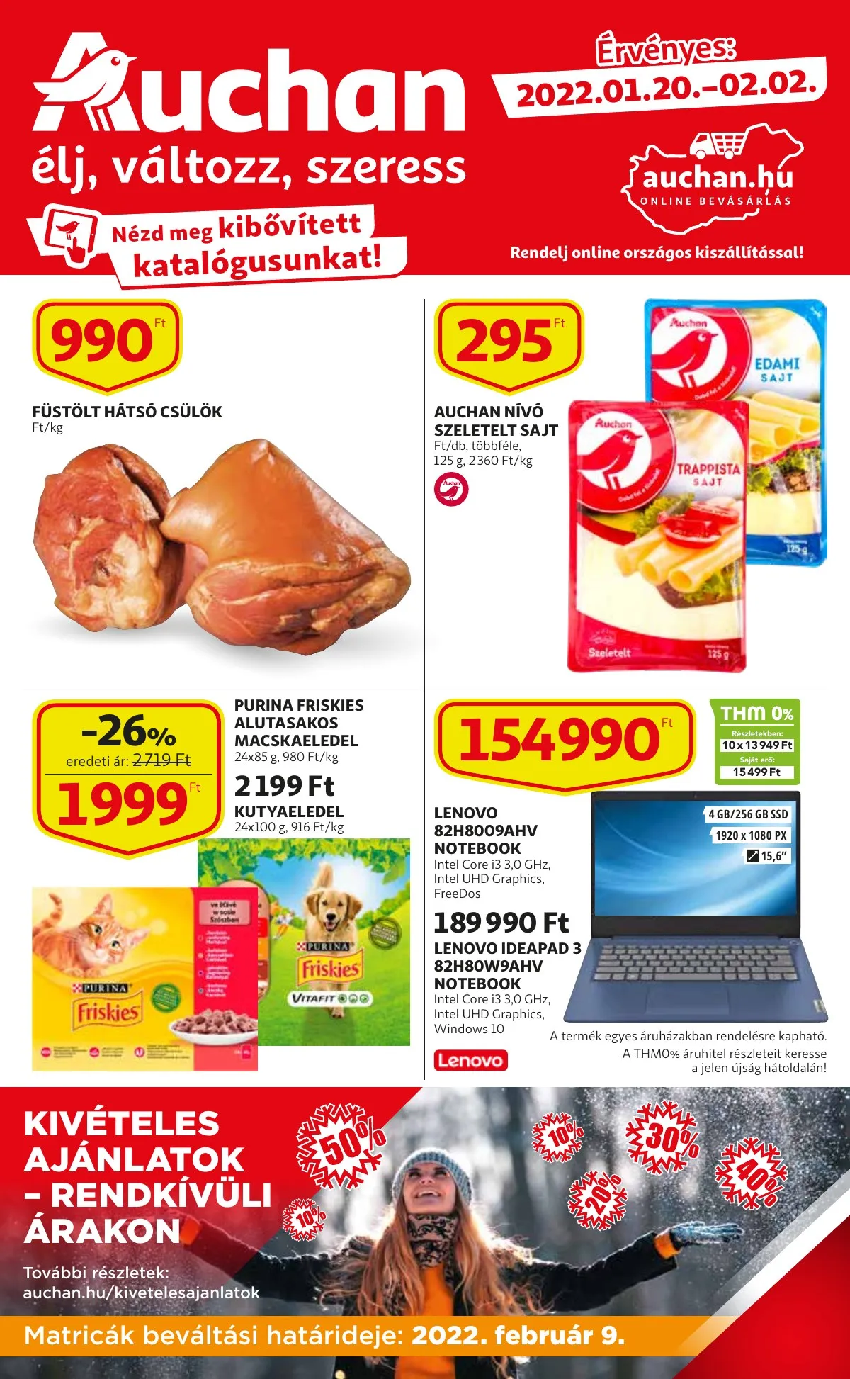 Auchan akciós újság 01.20–01.20