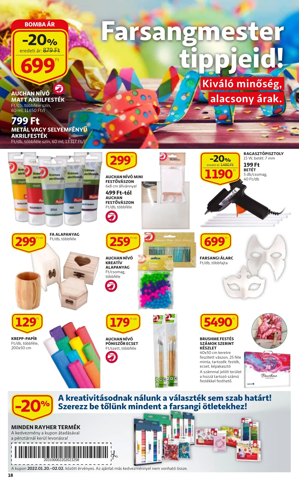 Auchan akciós újság 01.20–01.20 – 18. oldal