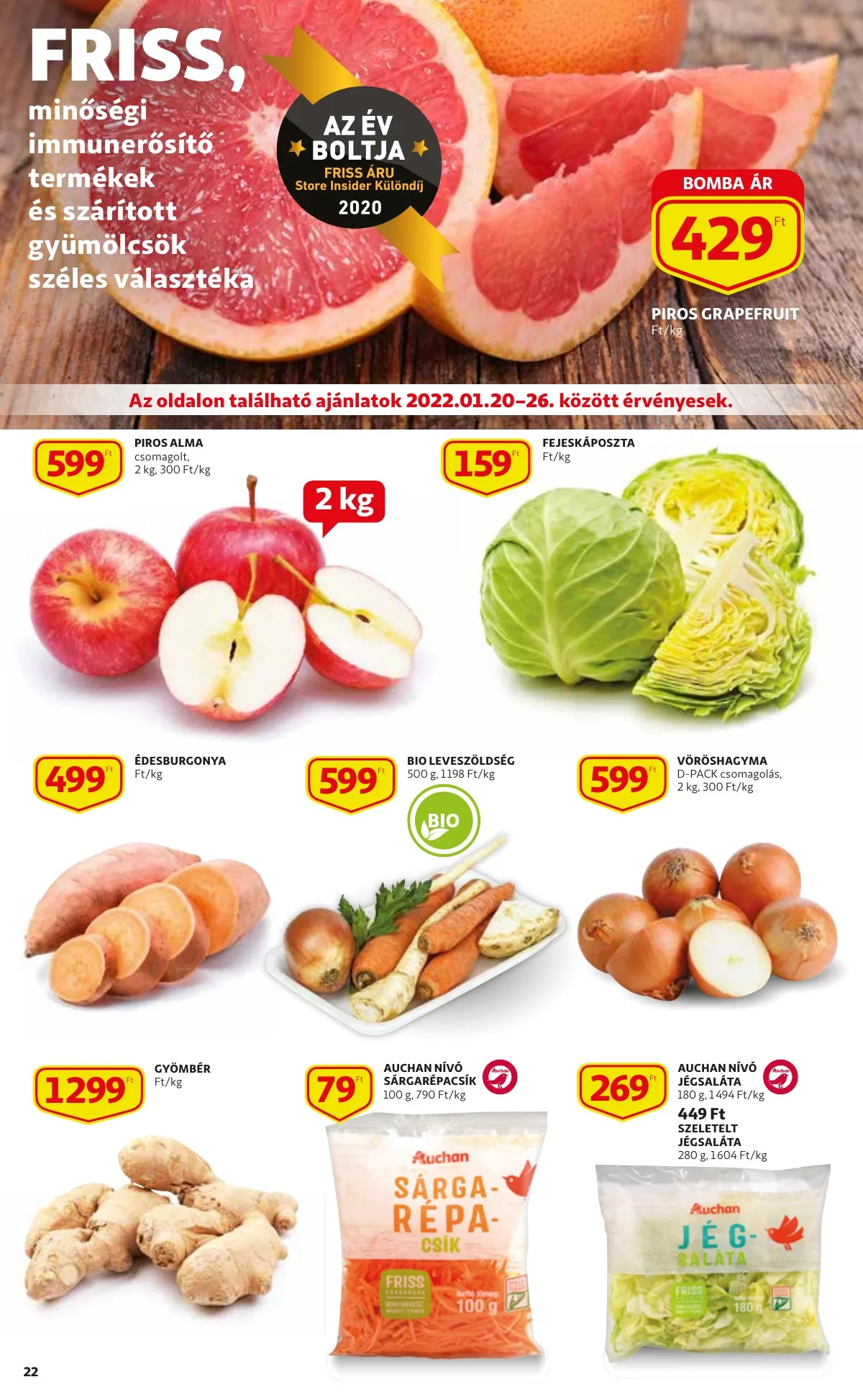 Auchan akciós újság 01.20–01.20 – 22. oldal