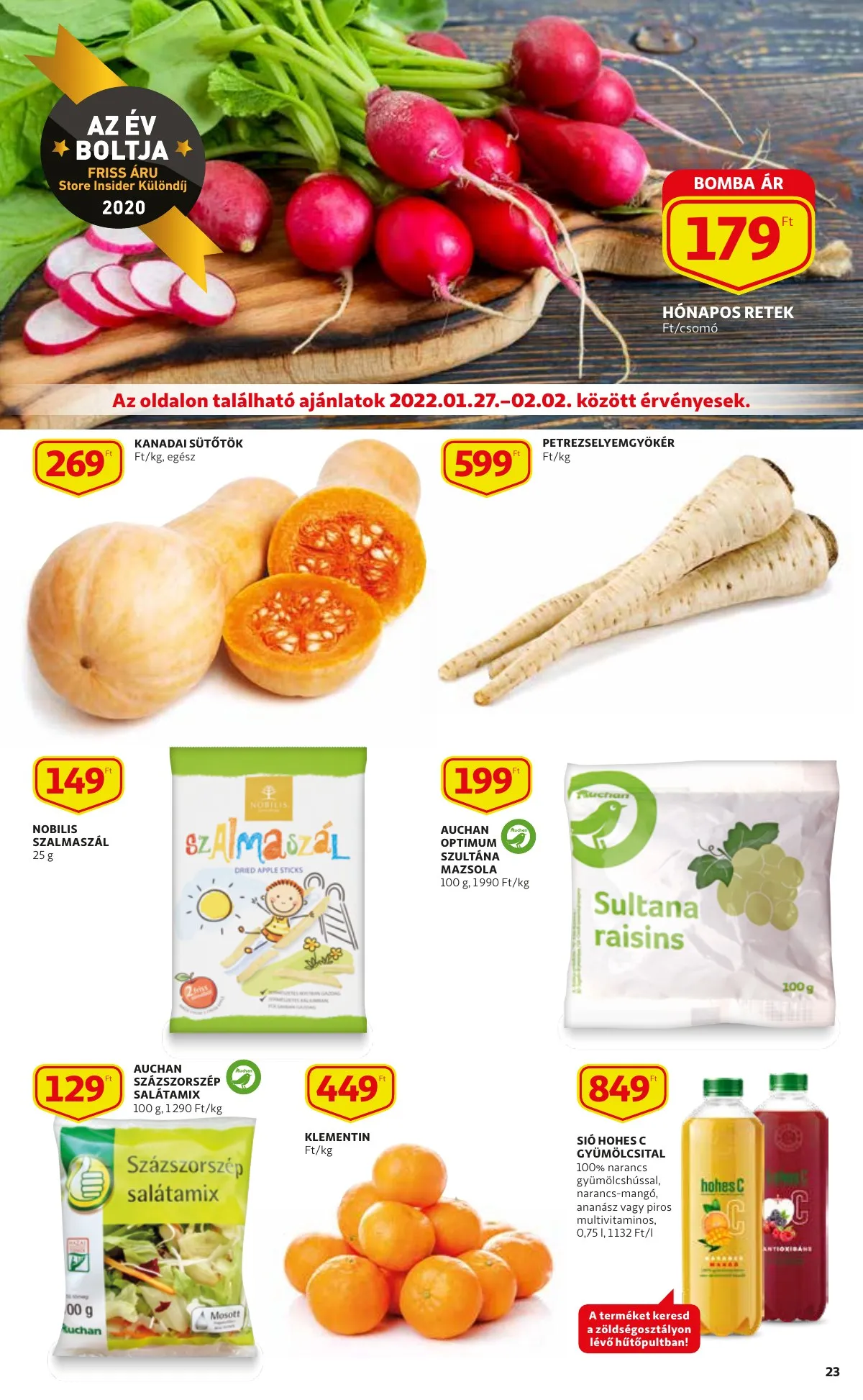 Auchan akciós újság 01.20–01.20 – 23. oldal