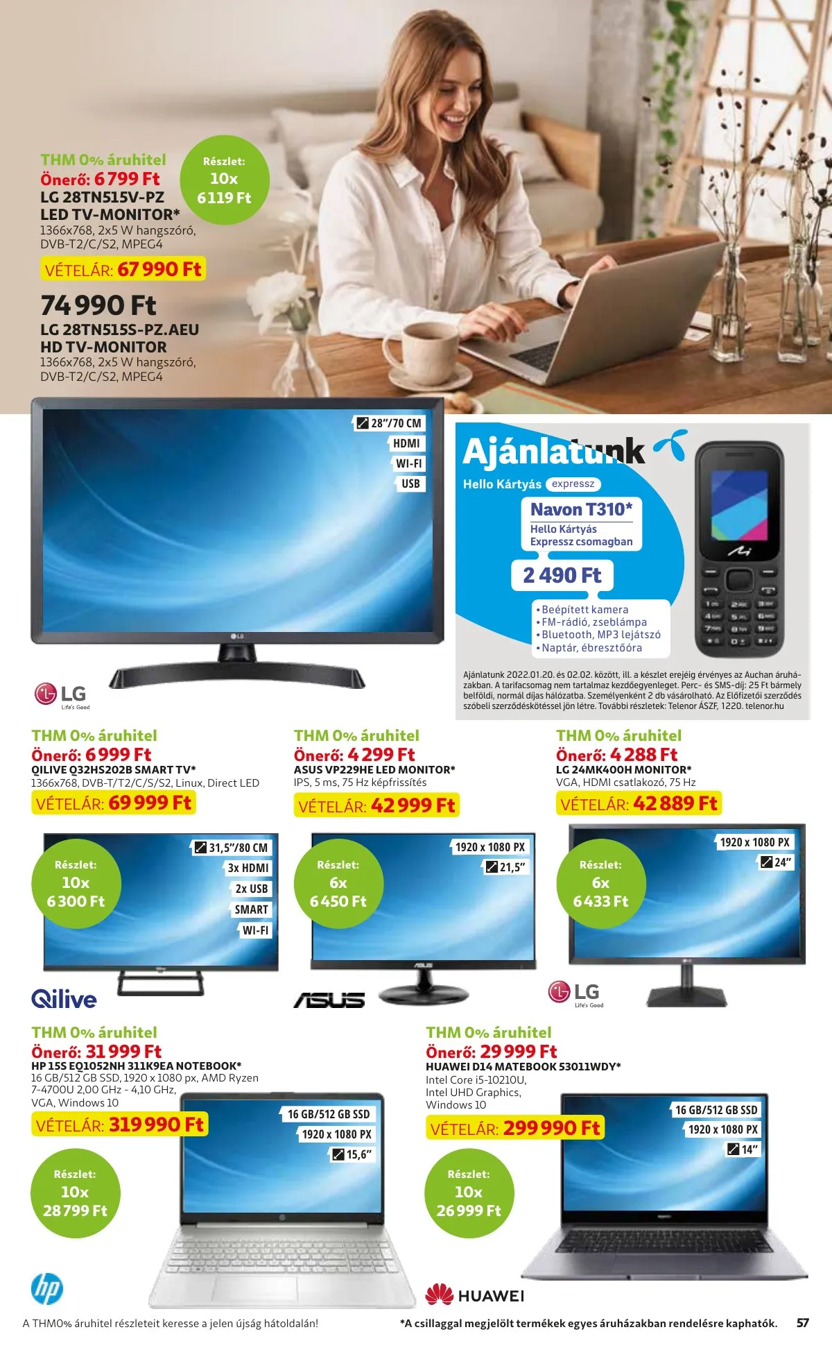 Auchan akciós újság 01.20–01.20 – 57. oldal