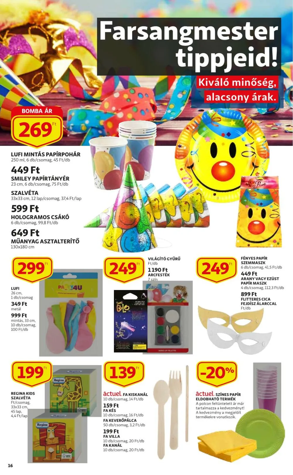 Auchan akciós újság 01.20–01.26 – 16. oldal