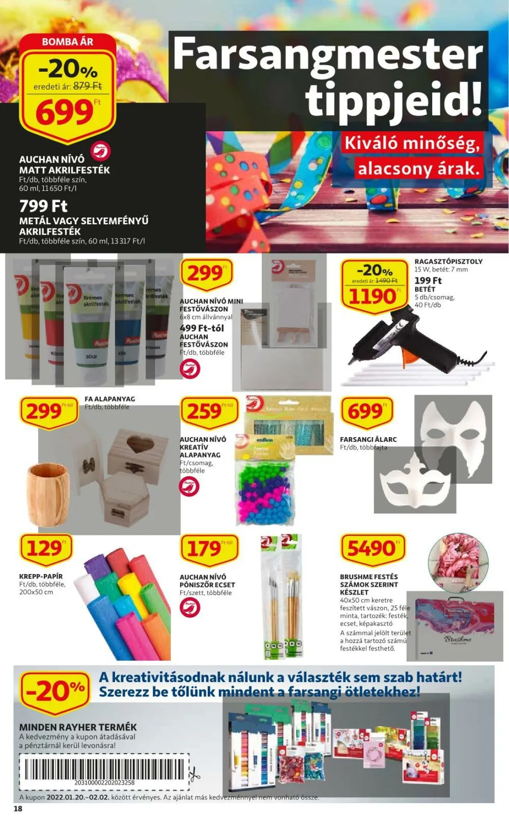 Auchan akciós újság 01.20–01.26 – 18. oldal