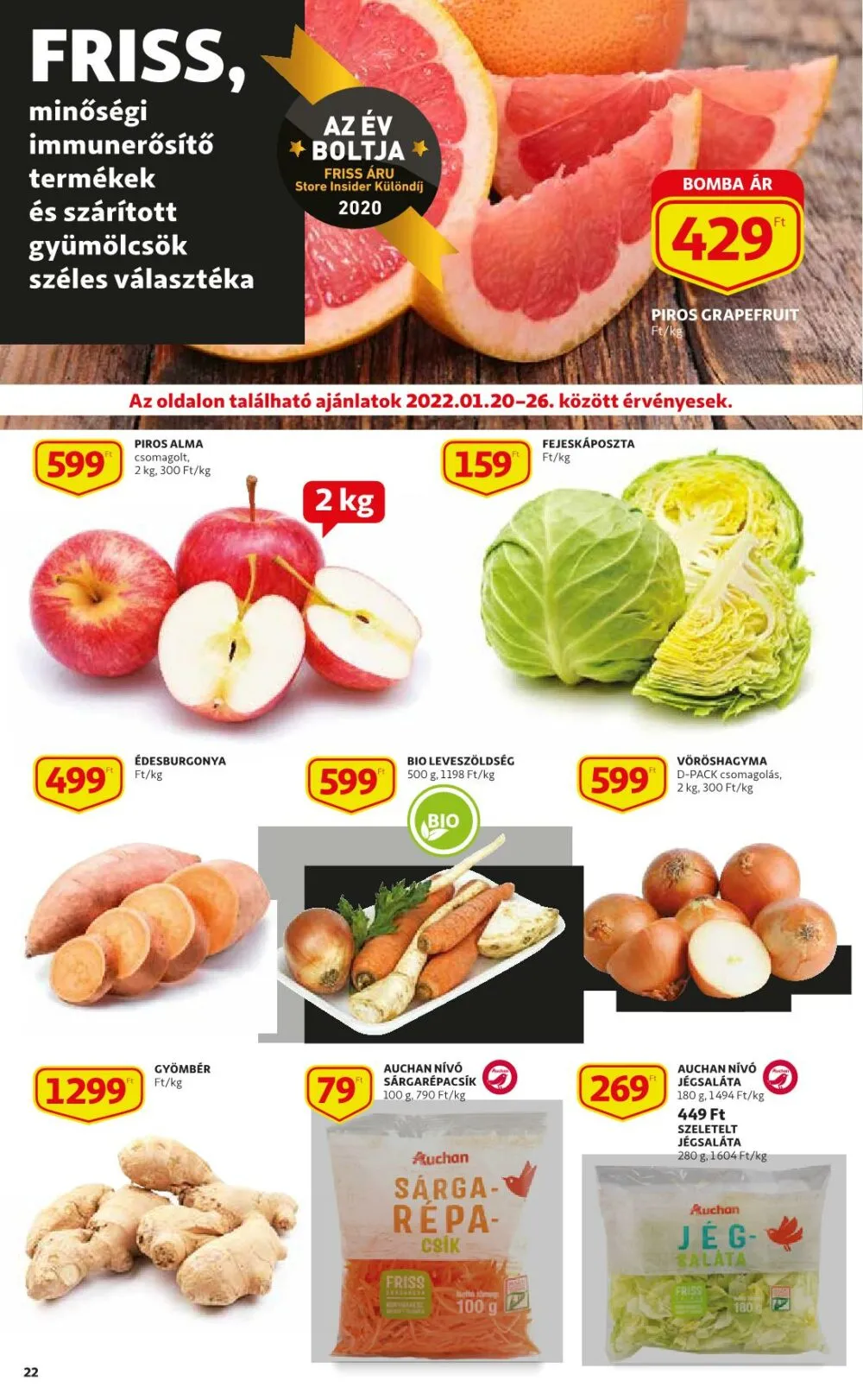 Auchan akciós újság 01.20–01.26 – 22. oldal