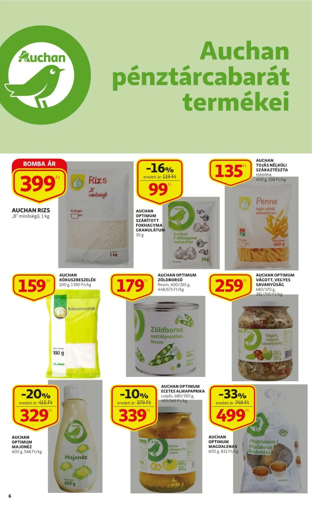 Auchan akciós újság 01.20–01.26 – 6. oldal