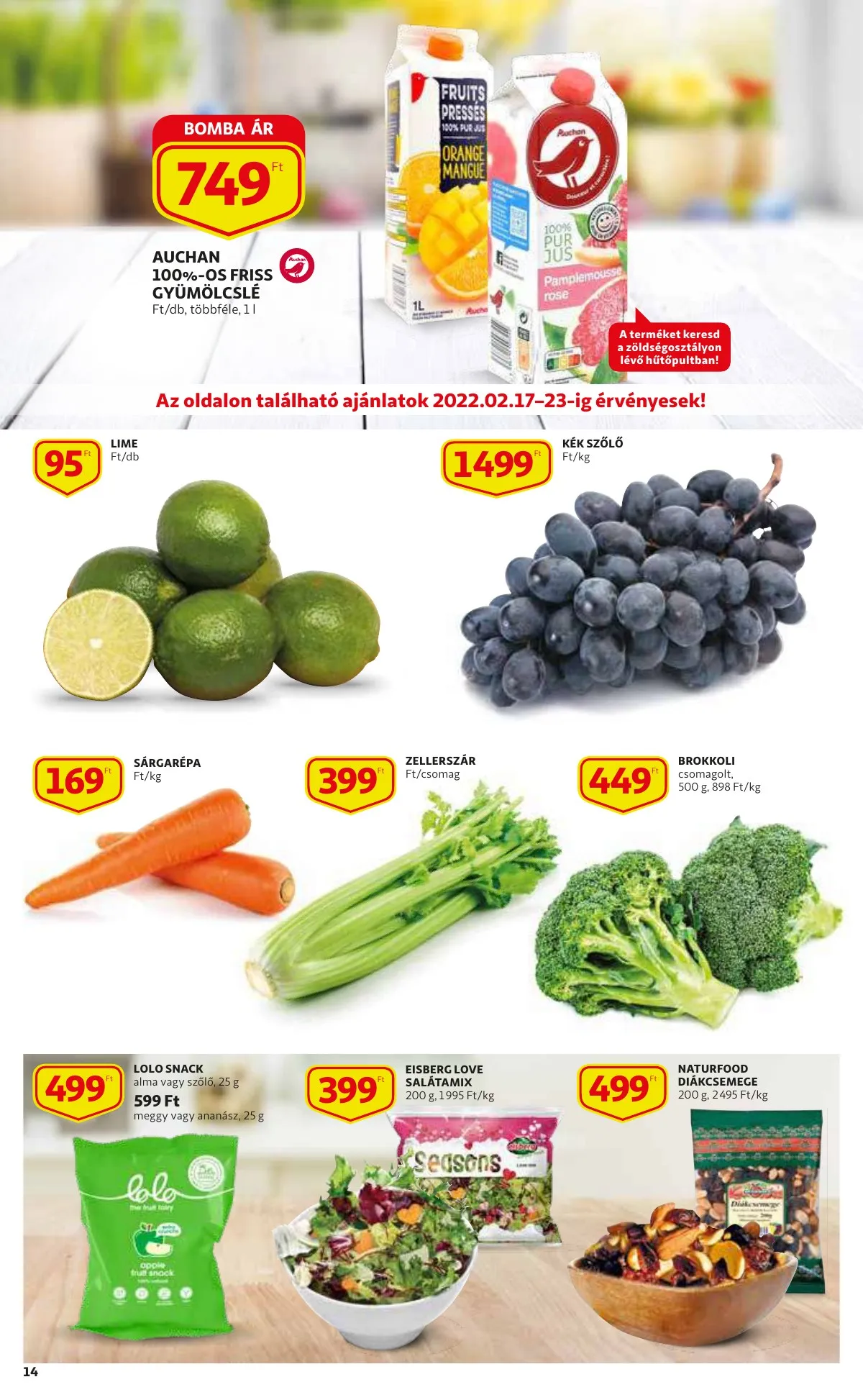 Auchan akciós újság 02.17–03.02 – 14. oldal