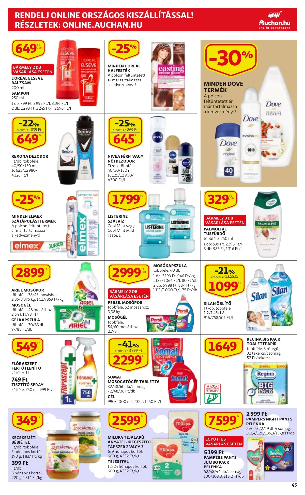 Auchan akciós újság 02.17–03.02 – 45. oldal