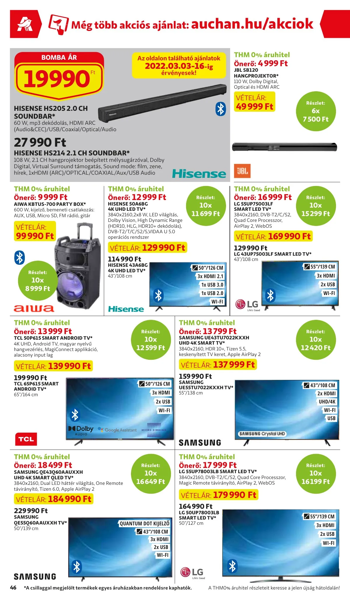 Auchan akciós újság 03.03–03.09 – 46. oldal