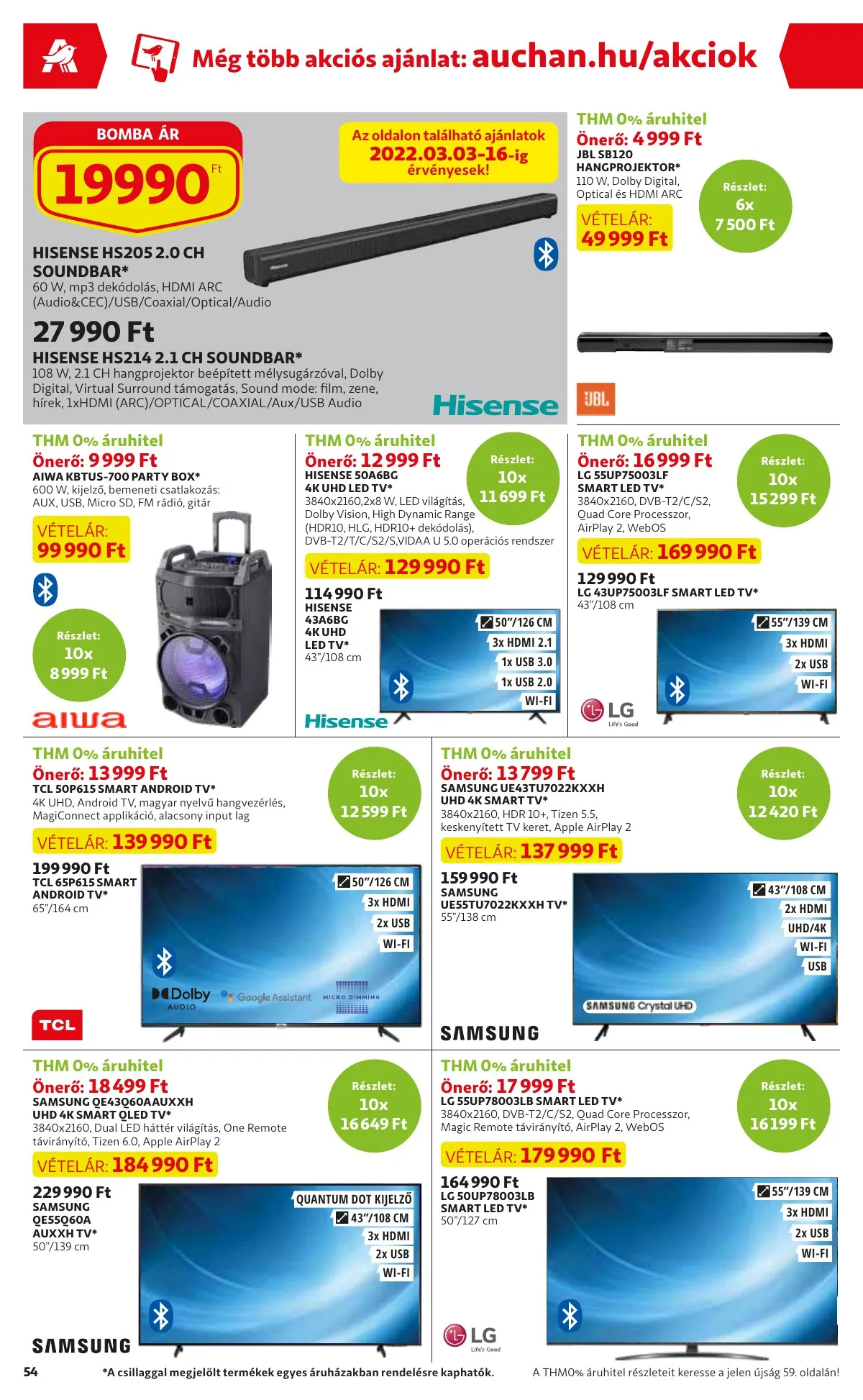Auchan akciós újság 03.10–03.16 – 54. oldal