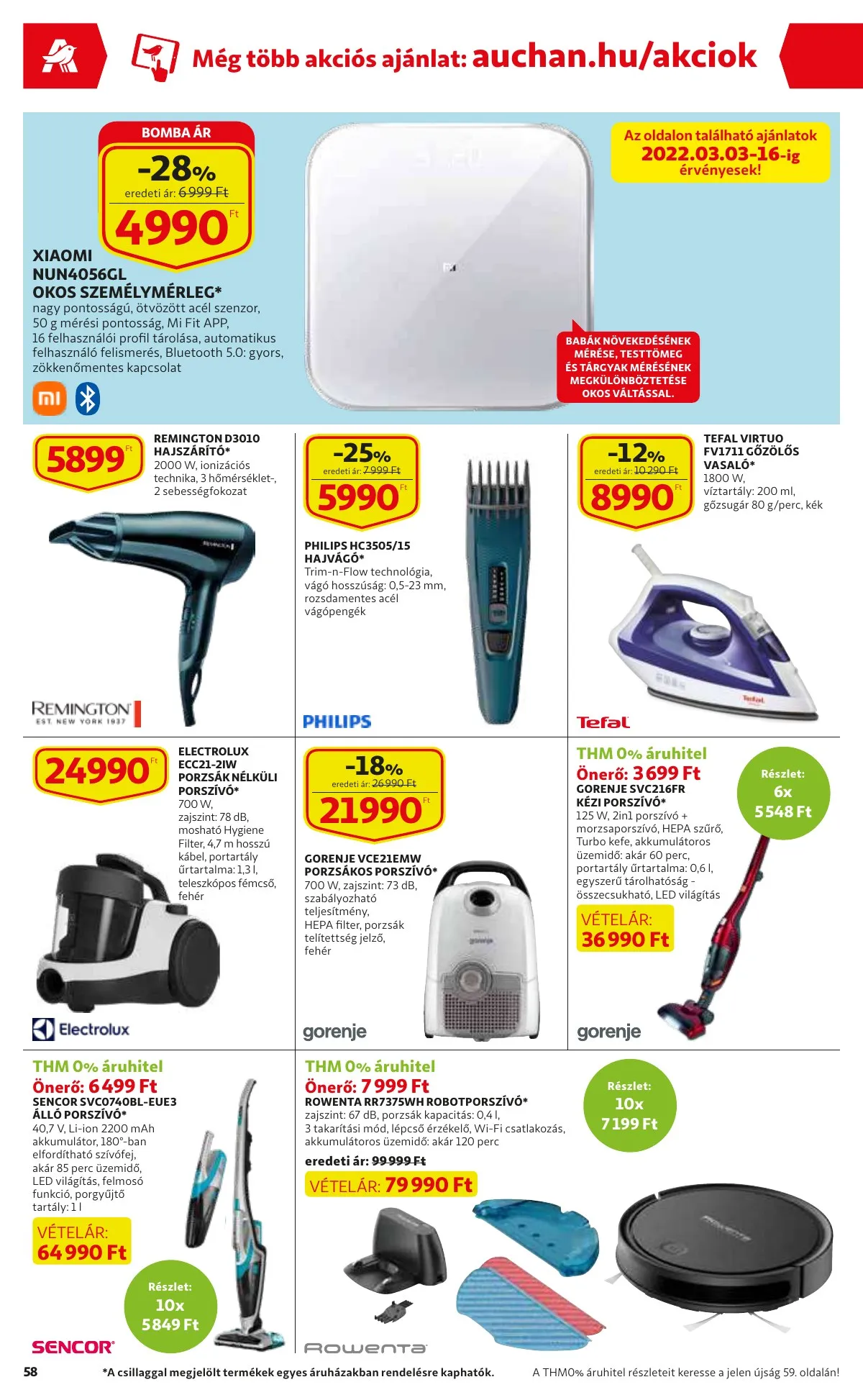 Auchan akciós újság 03.10–03.16 – 58. oldal