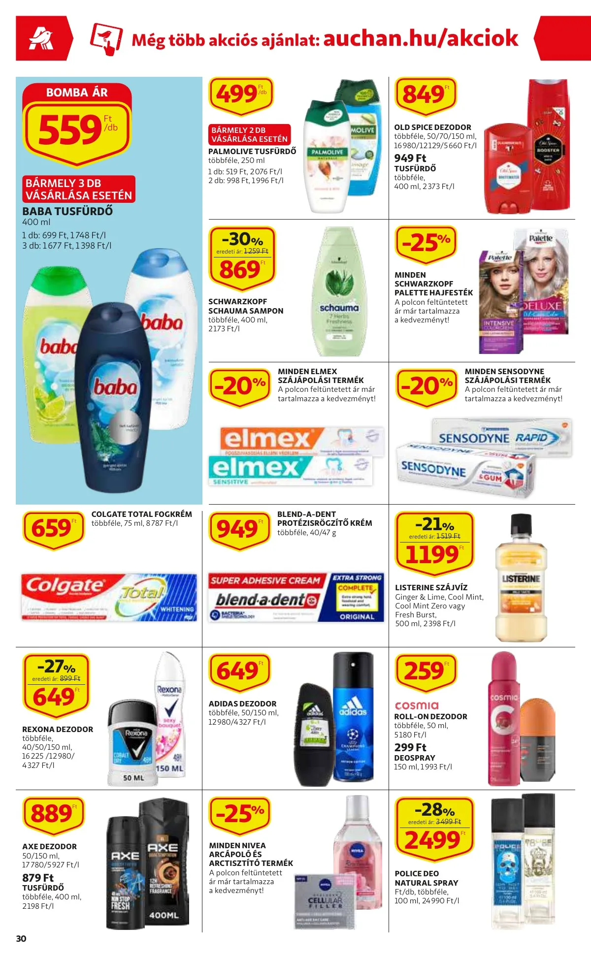 Auchan akciós újság 03.31–04.06 – 30. oldal