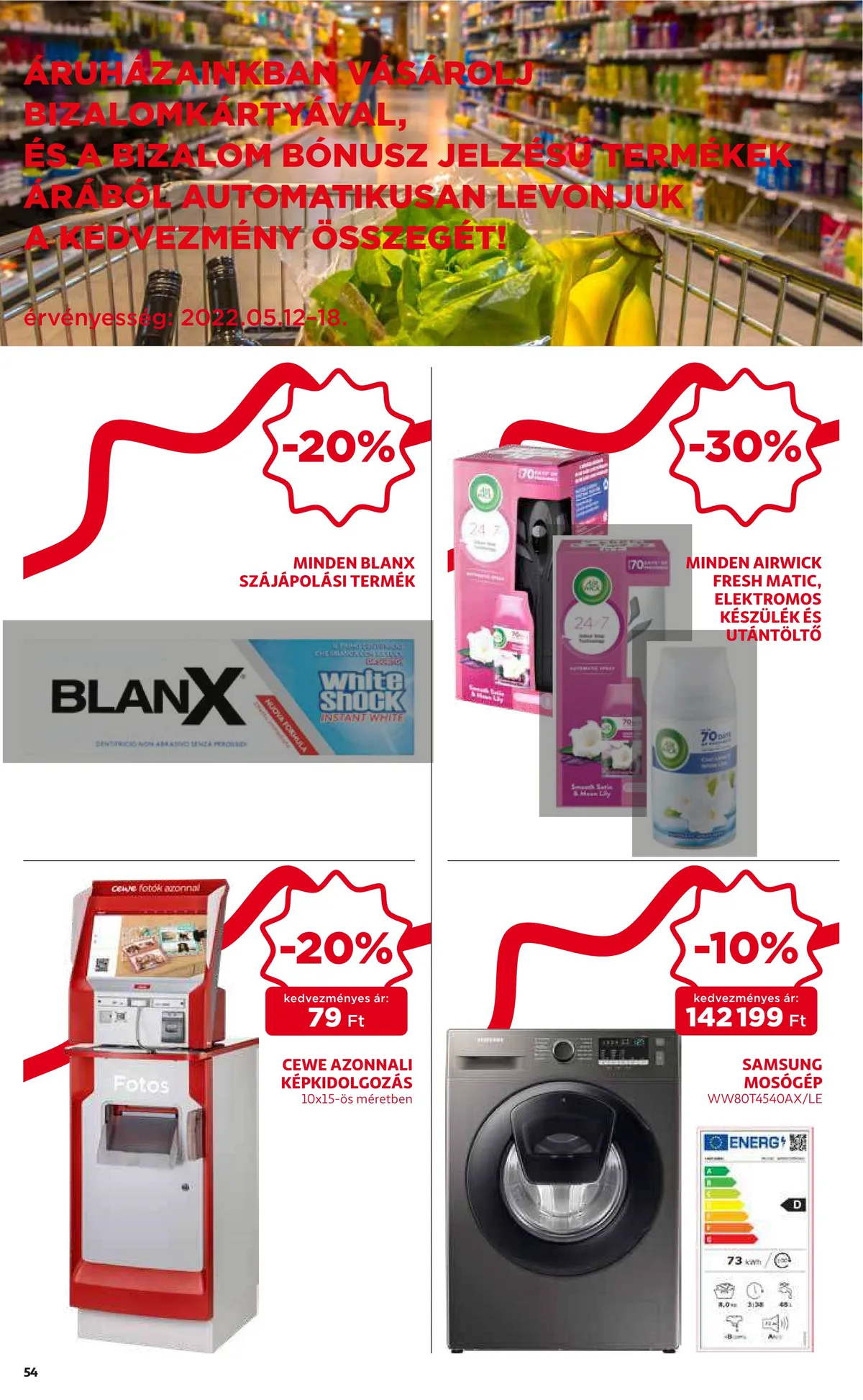 Auchan akciós újság 05.12–05.18 – 54. oldal