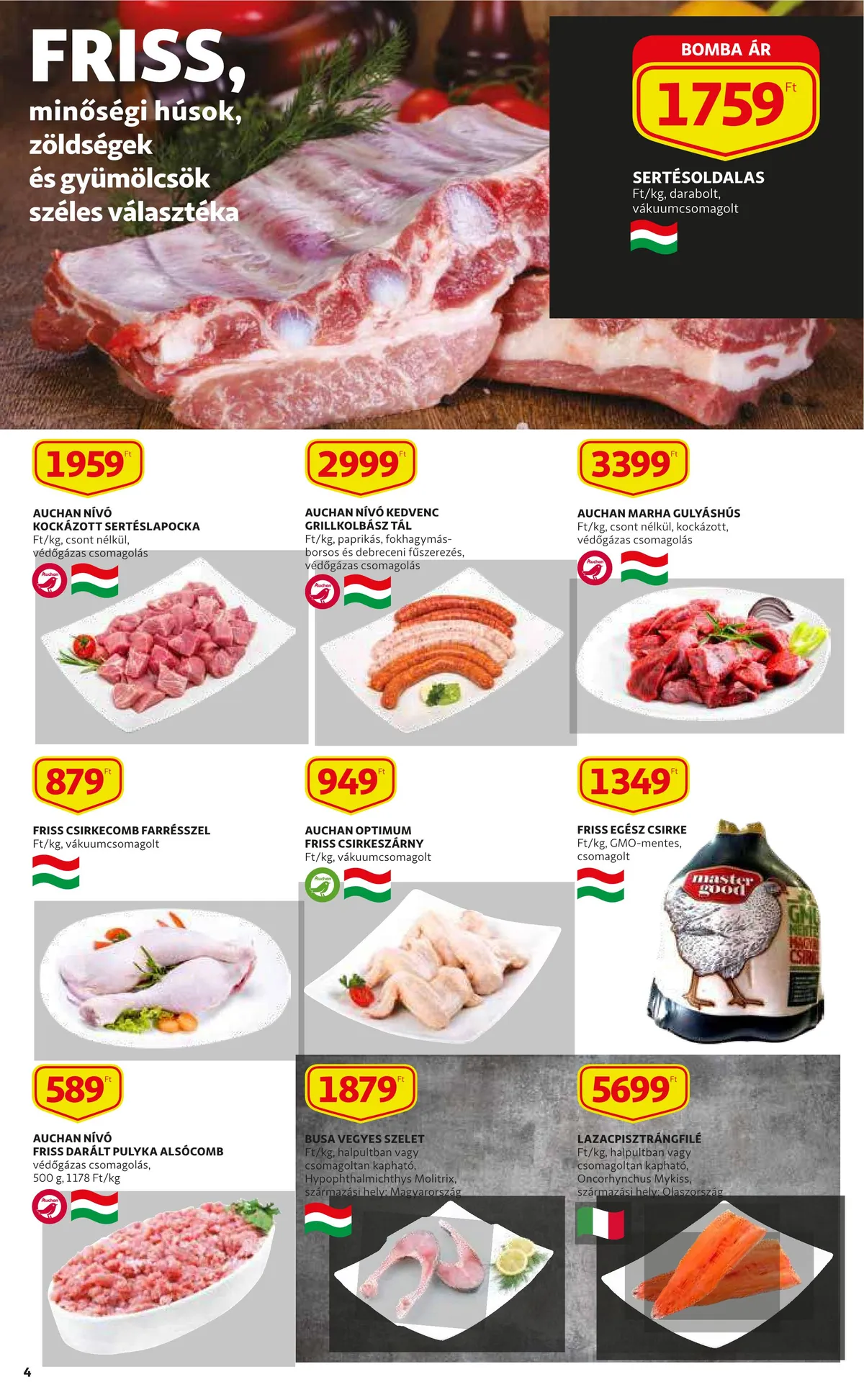 Auchan akciós újság 05.19–05.25 – 4. oldal