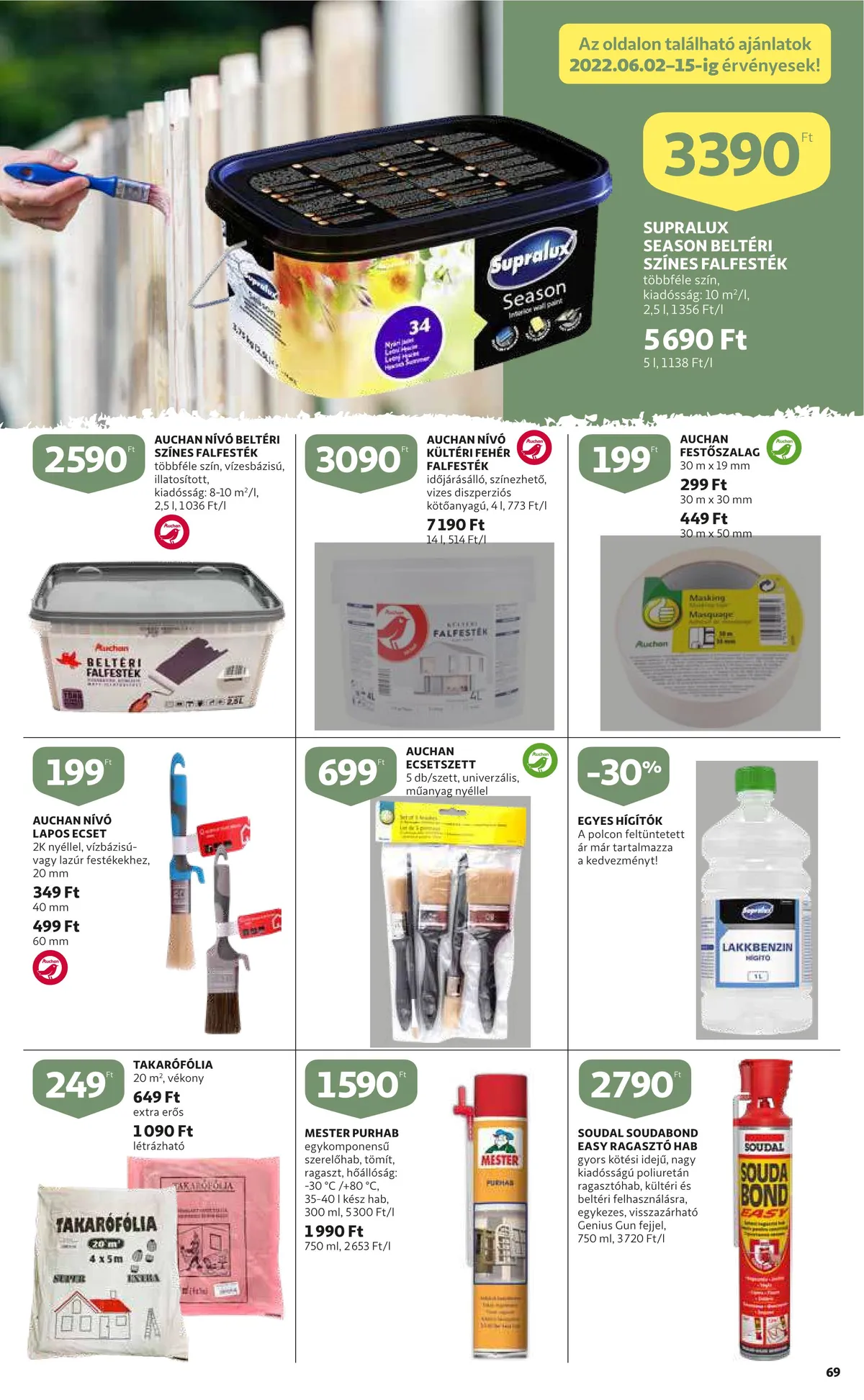 Auchan akciós újság 06.02–06.08 – 69. oldal