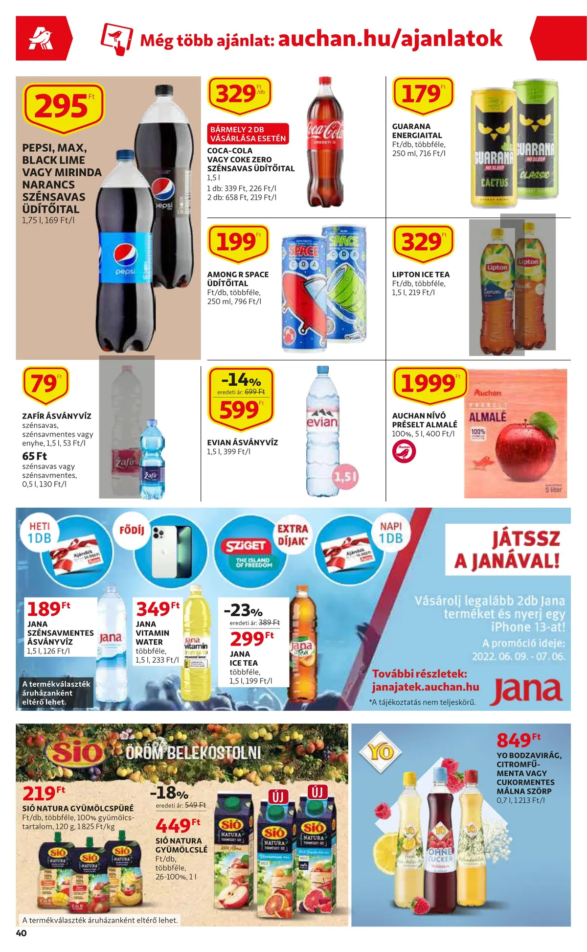 Auchan akciós újság 06.09–06.15 – 40. oldal